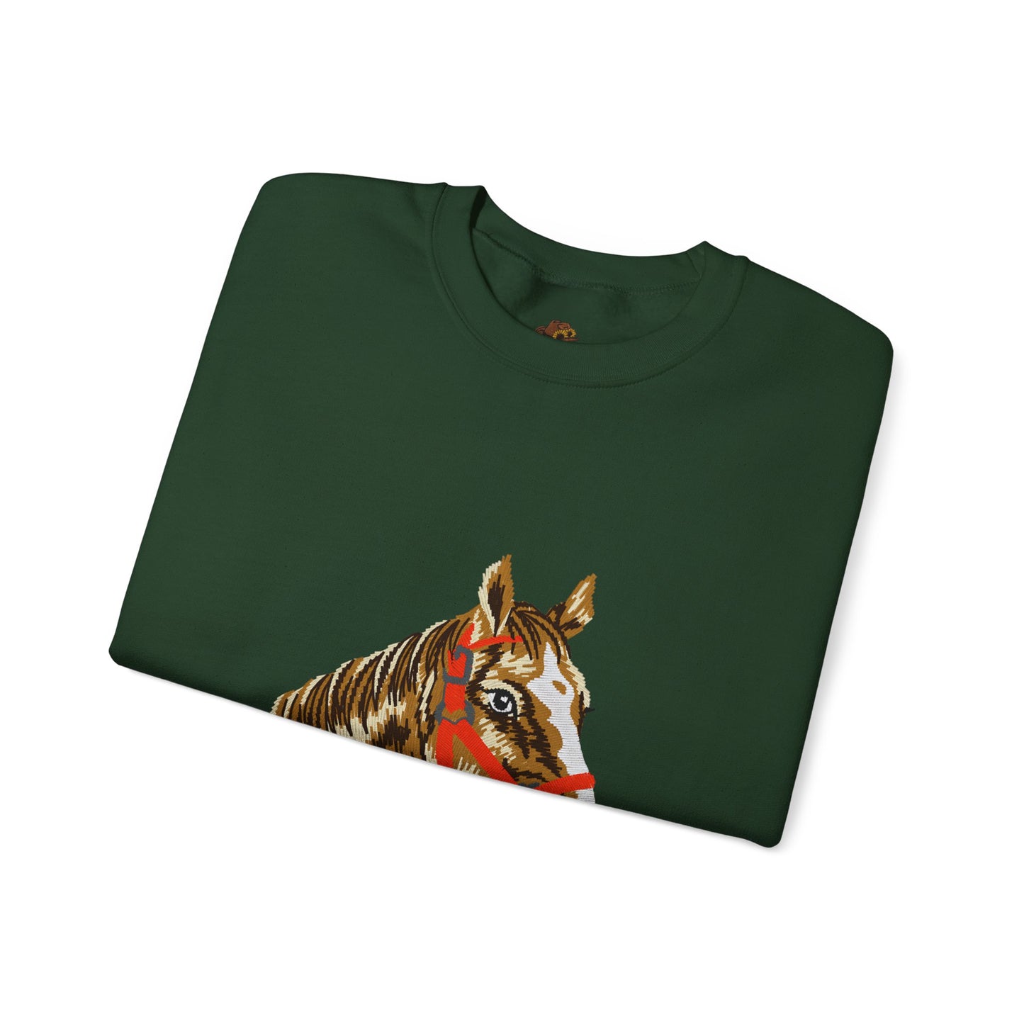 Horse Painting Heavy Blend Sweatshirt, Equestrian Art Apparel, Horse Lover Gift, Hand Painted Horse Design, Equine Sweatshirt