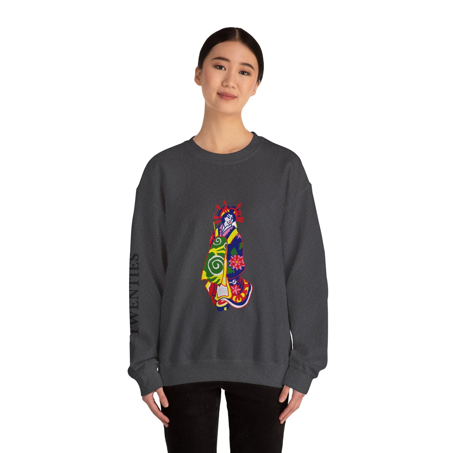 Brazilian Art Crewneck Sweatshirt, Unique South American Design, Cozy Jumper, Sweatshirt Gift, Vibrant Pullover, Cultural Clothing