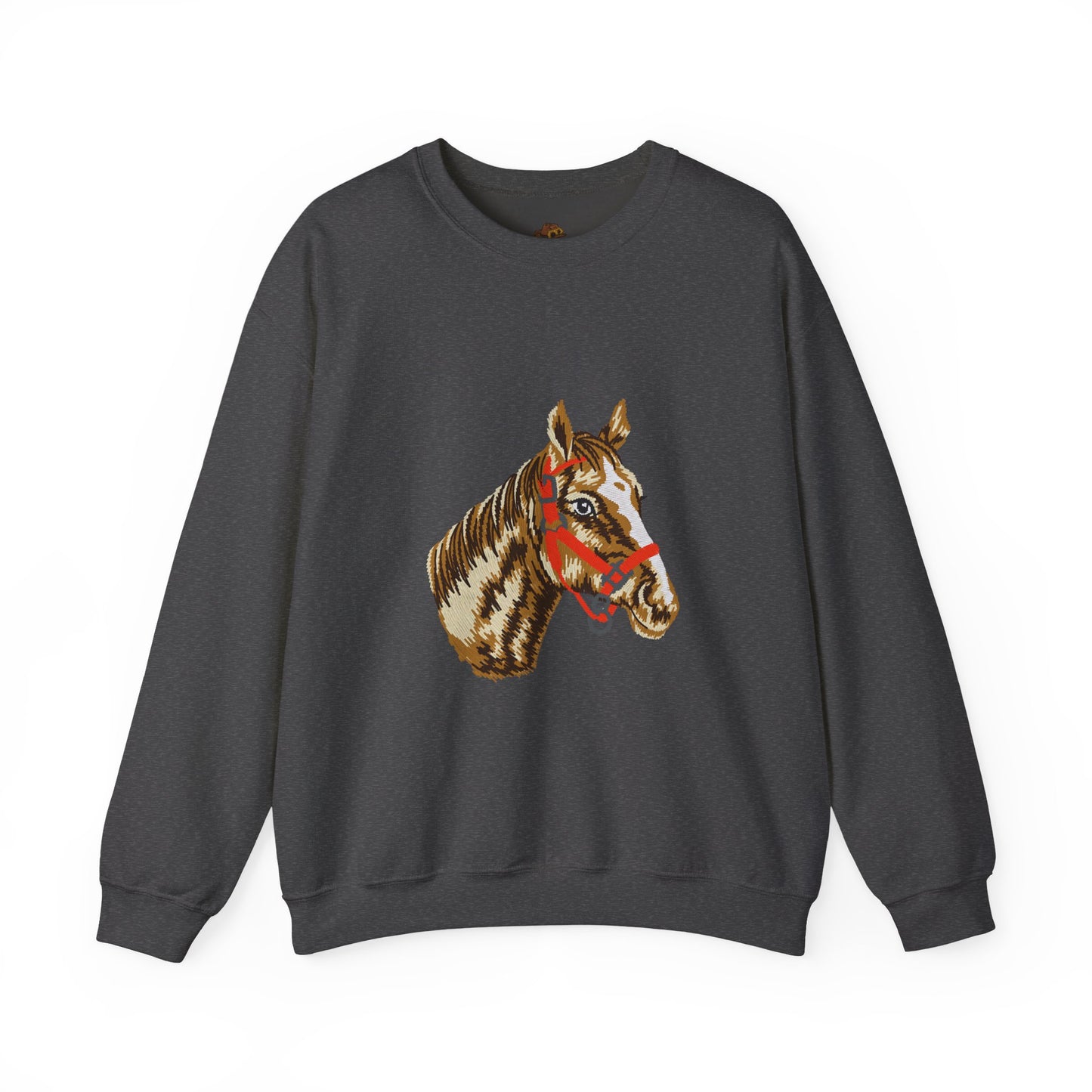 Horse Painting Heavy Blend Sweatshirt, Equestrian Art Apparel, Horse Lover Gift, Hand Painted Horse Design, Equine Sweatshirt