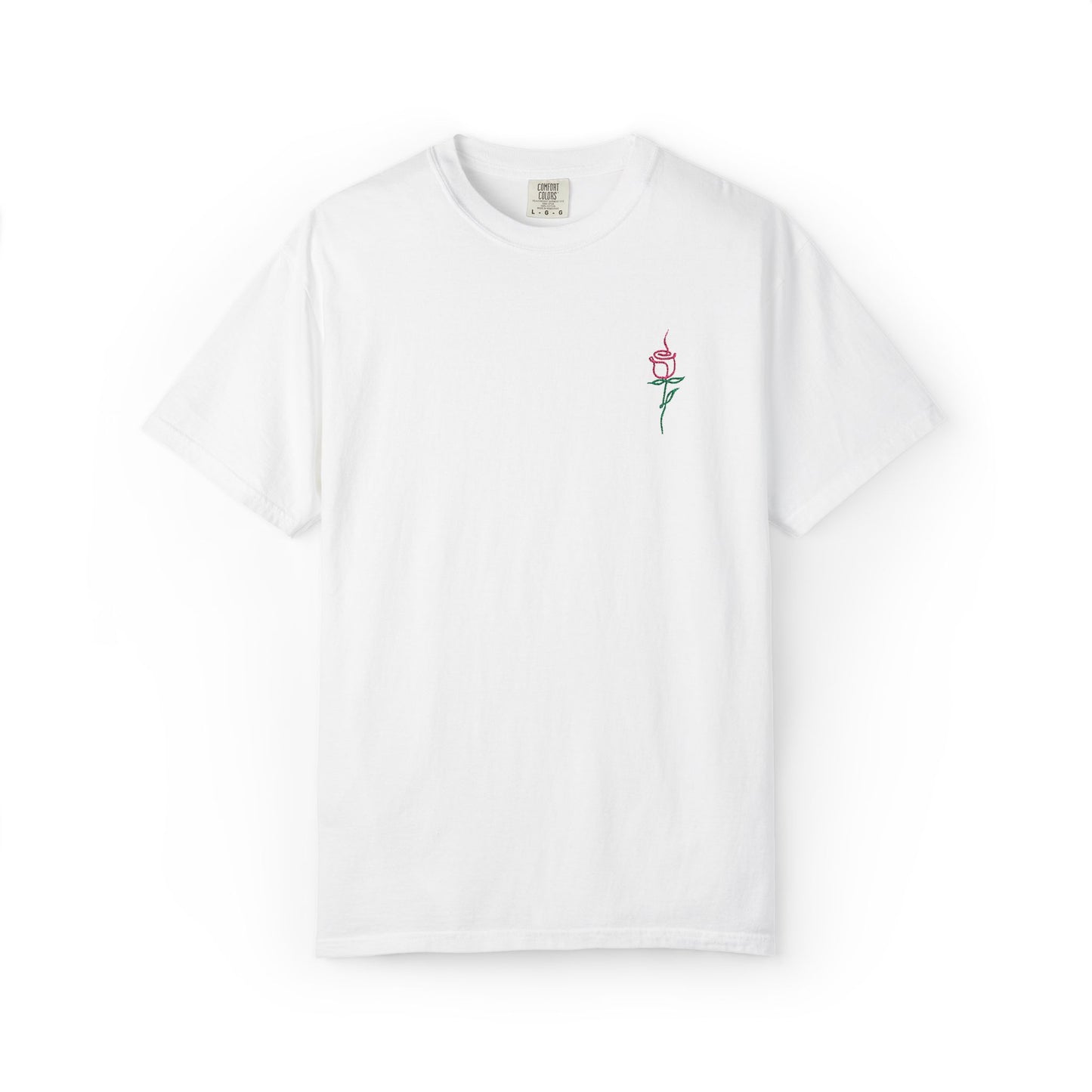 Embroidered Floral Unisex T-Shirt | Perfect Gift for Nature Lovers, Casual Wear, Summer Style, Eco-Friendly Fashion, Everyday Comfort