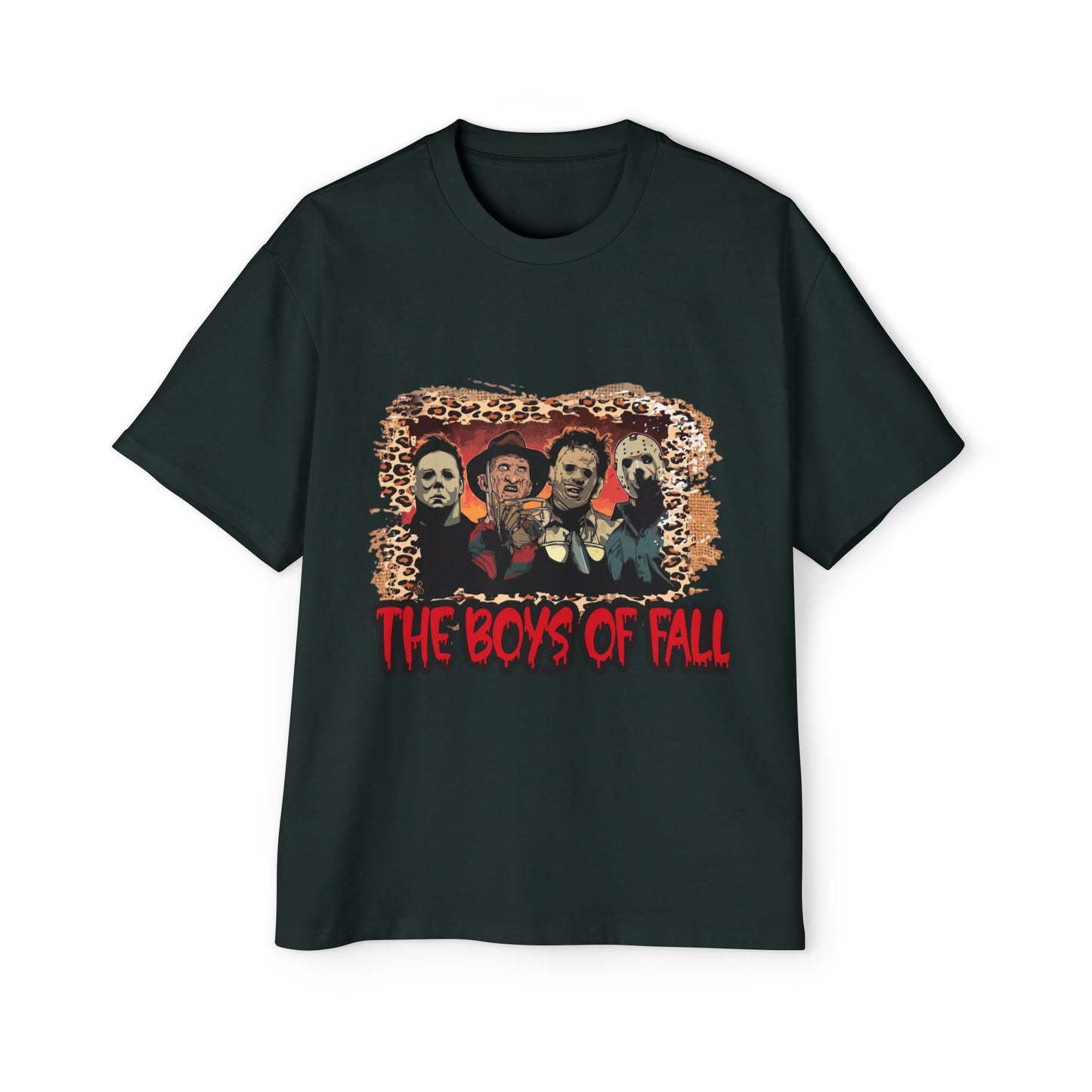 Men's Heavy Oversized Tee - The boys of Fall, Autumn Football Shirt, Football Season Tee, Game Day Apparel, Fall Sports Top