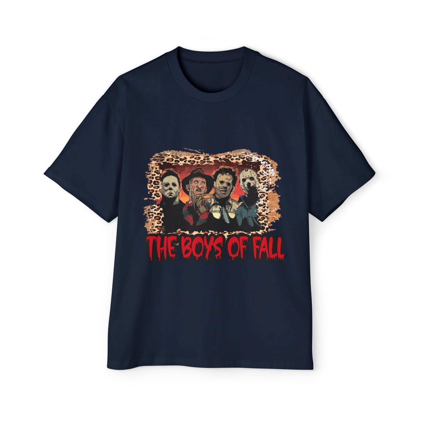 Men's Heavy Oversized Tee - The boys of Fall, Autumn Football Shirt, Football Season Tee, Game Day Apparel, Fall Sports Top