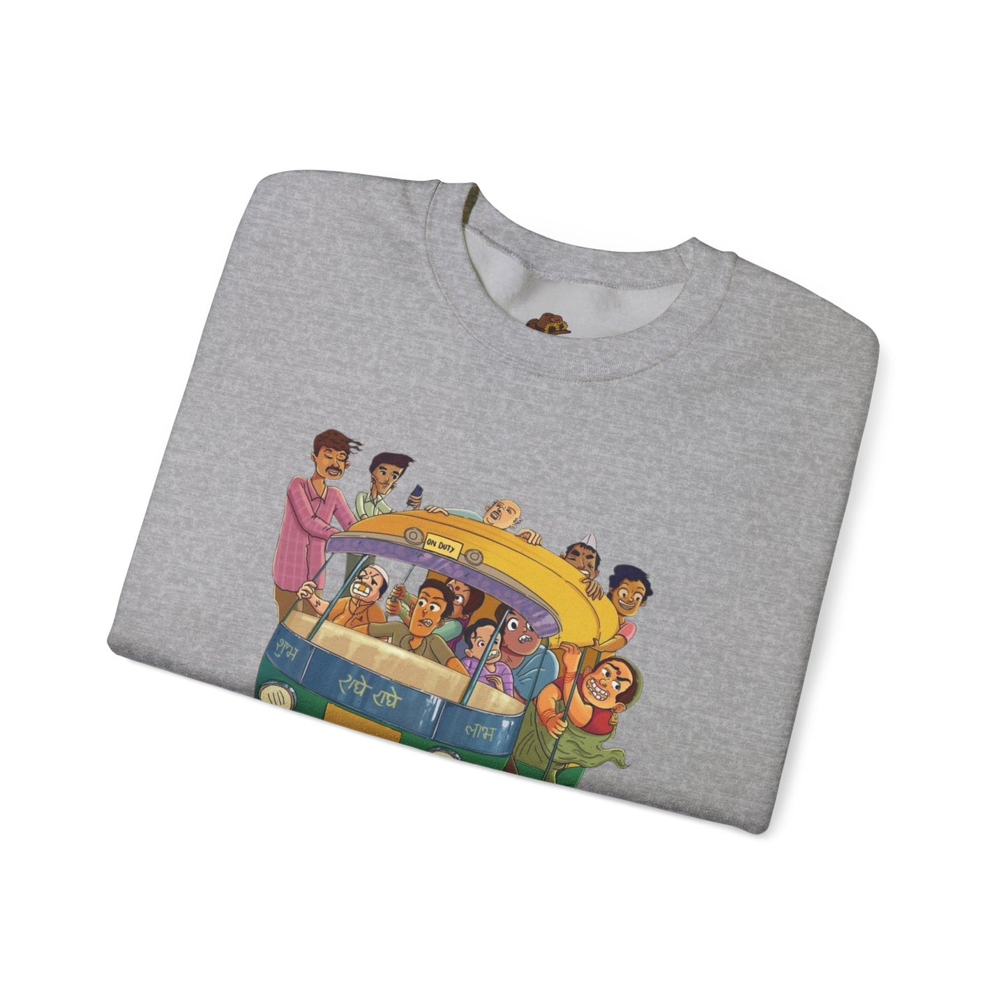 Cultural Adventure Sweatshirt - Lahore to Amritsar Design, (Customizable Text on the Arm) Unisex Crew, Comfy Casual Wear