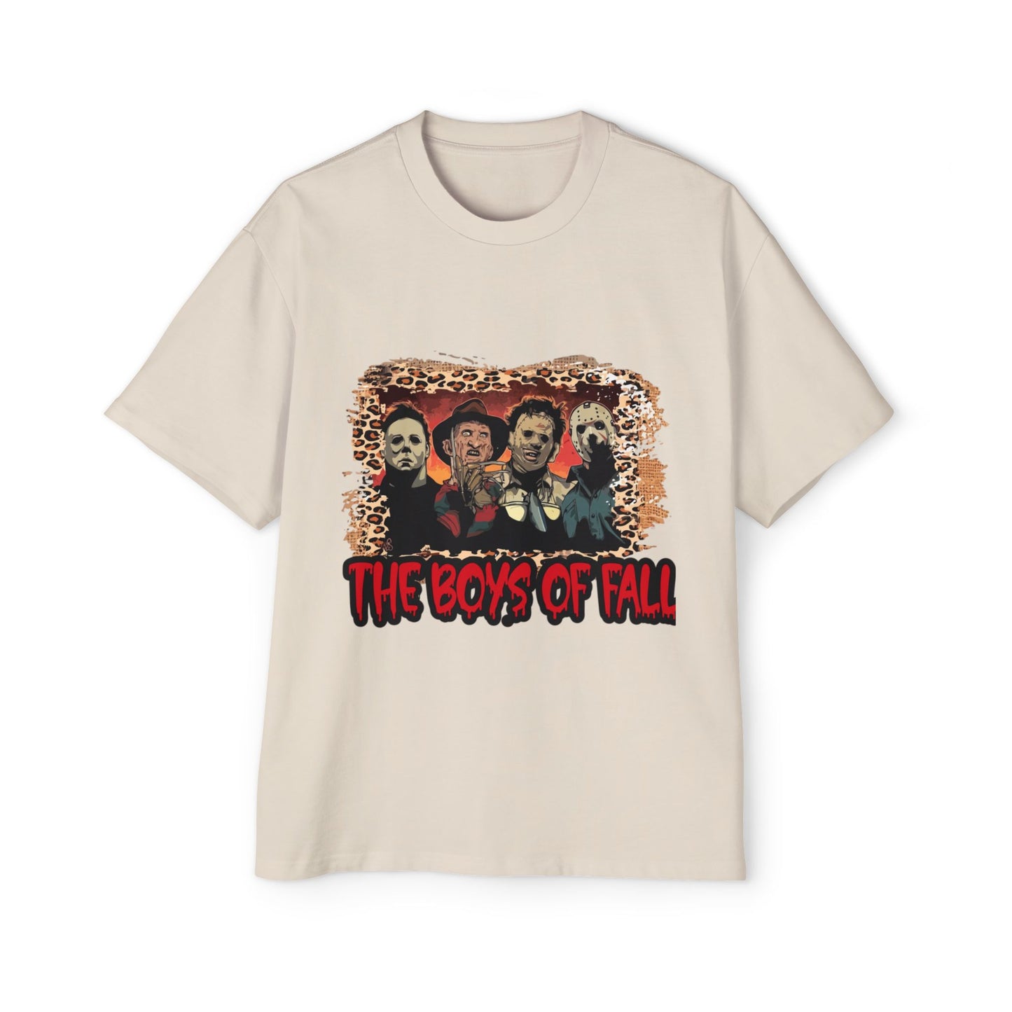 Men's Heavy Oversized Tee - The boys of Fall, Autumn Football Shirt, Football Season Tee, Game Day Apparel, Fall Sports Top