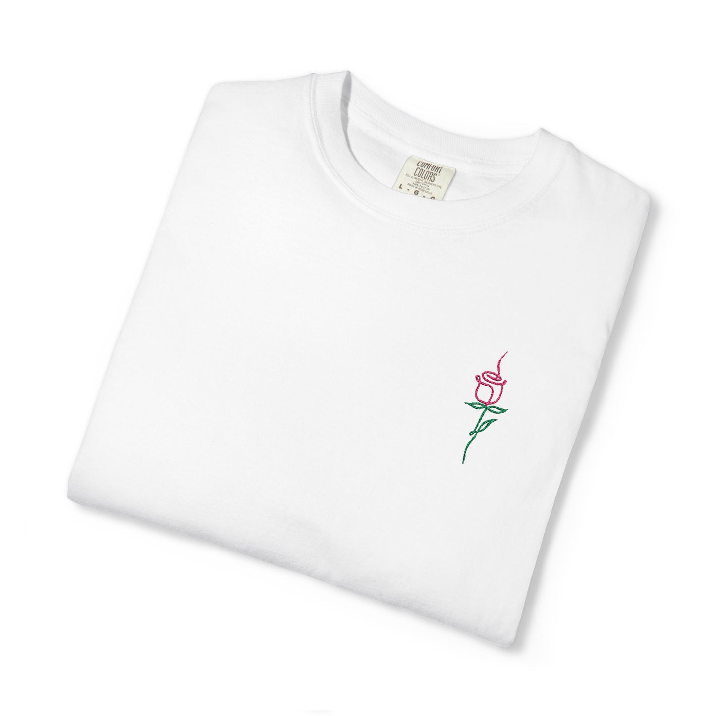 Embroidered Floral Unisex T-Shirt | Perfect Gift for Nature Lovers, Casual Wear, Summer Style, Eco-Friendly Fashion, Everyday Comfort