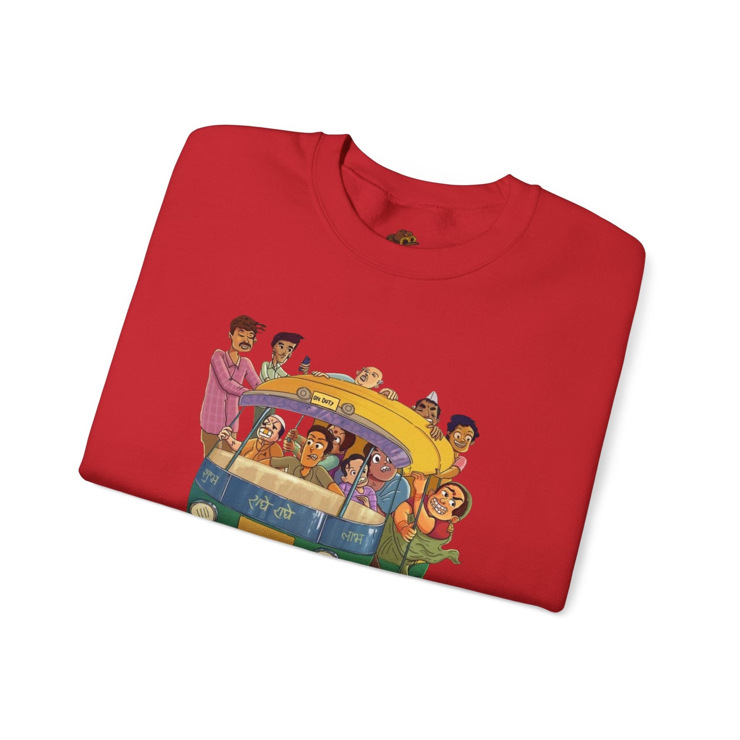 Cultural Adventure Sweatshirt - Lahore to Amritsar Design, (Customizable Text on the Arm) Unisex Crew, Comfy Casual Wear