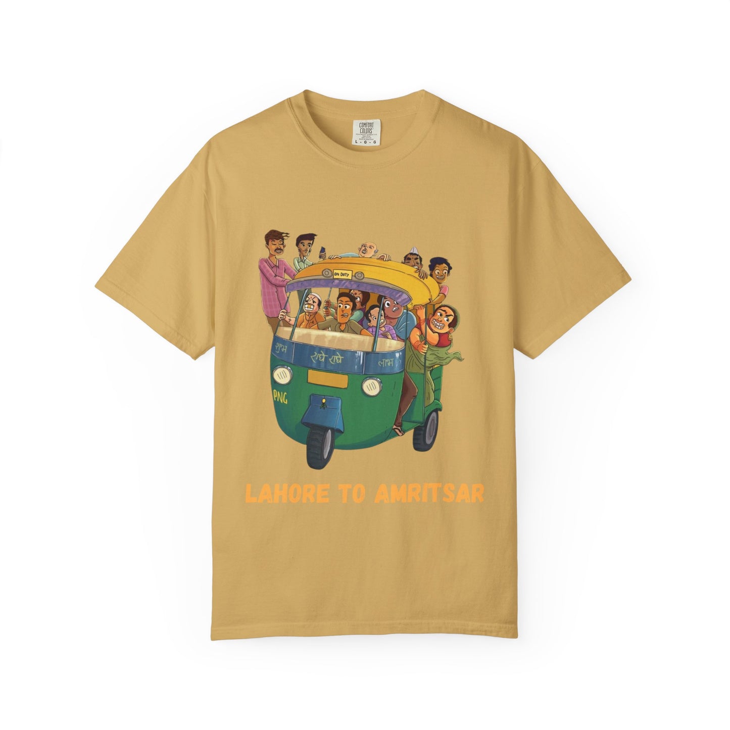 Vibrant Travel T-Shirt - Fun Lahore to Amritsar Design, Perfect for Adventurers, Travel Lovers, Gift Ideas, Casual Wear, Summer Style