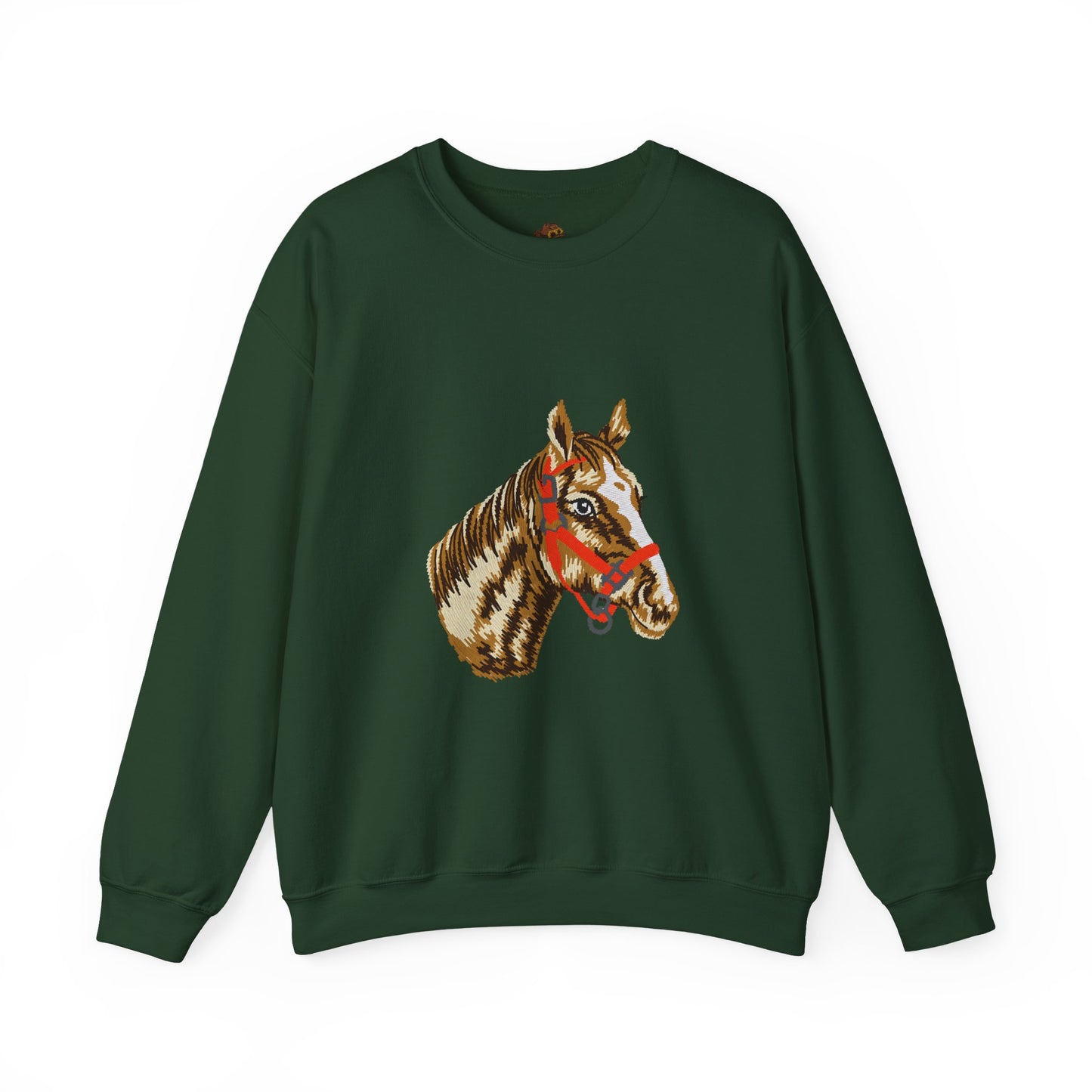 Horse Painting Heavy Blend Sweatshirt, Equestrian Art Apparel, Horse Lover Gift, Hand Painted Horse Design, Equine Sweatshirt
