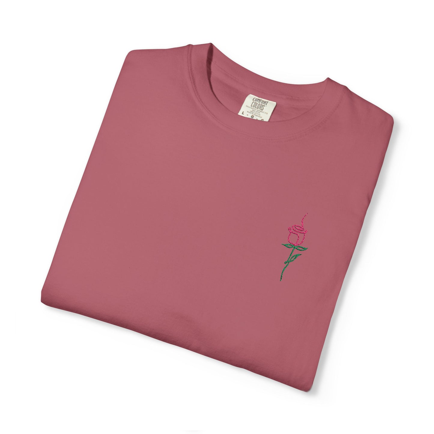 Embroidered Floral Unisex T-Shirt | Perfect Gift for Nature Lovers, Casual Wear, Summer Style, Eco-Friendly Fashion, Everyday Comfort