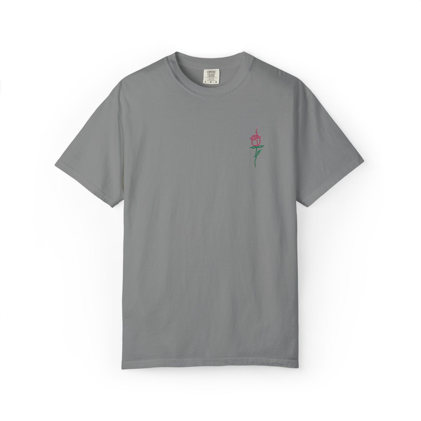Embroidered Floral Unisex T-Shirt | Perfect Gift for Nature Lovers, Casual Wear, Summer Style, Eco-Friendly Fashion, Everyday Comfort
