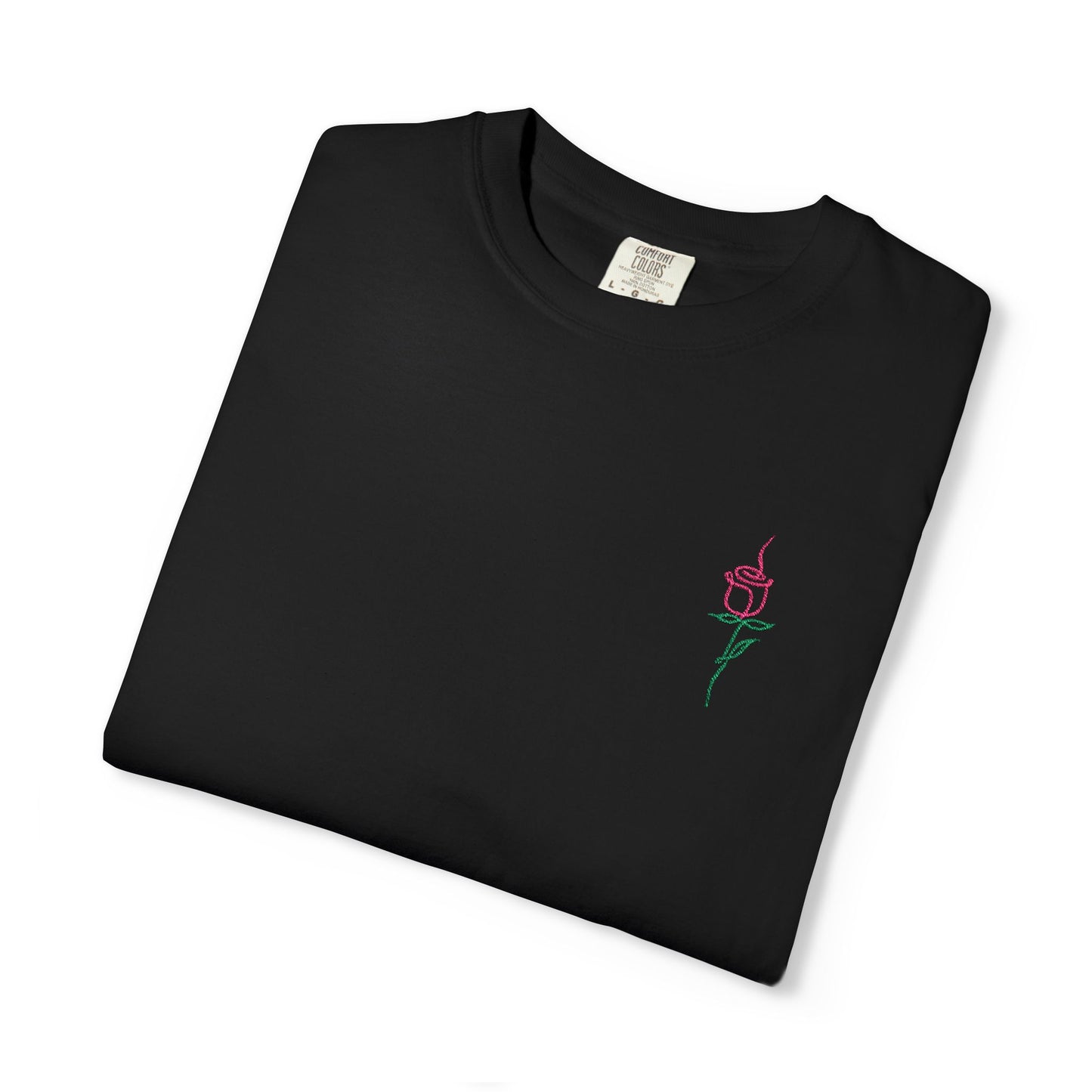 Embroidered Floral Unisex T-Shirt | Perfect Gift for Nature Lovers, Casual Wear, Summer Style, Eco-Friendly Fashion, Everyday Comfort