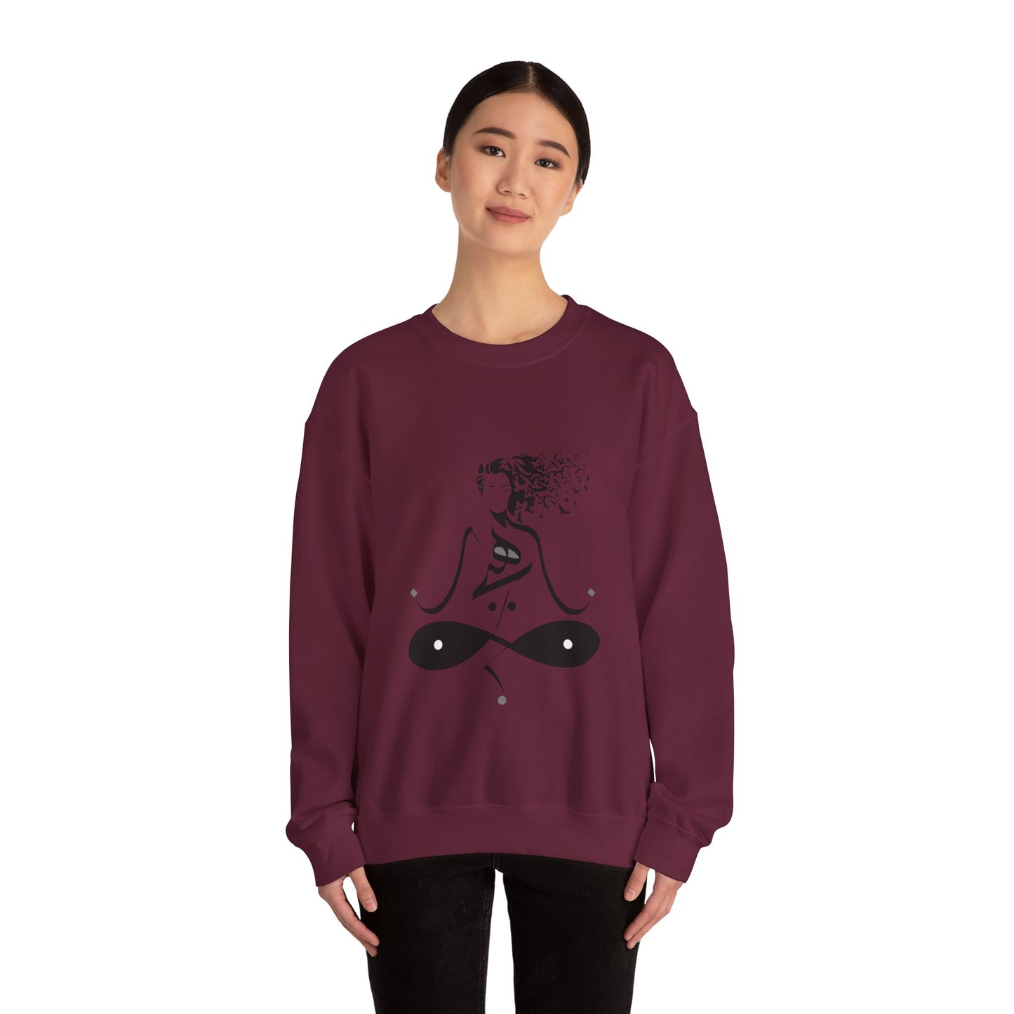 Arabic Calligraphy Unisex Sweatshirt, Islamic Arabic Art, Muslim Gift, Crewneck Jumper, Religious Sweatshirt, Cultural Clothing