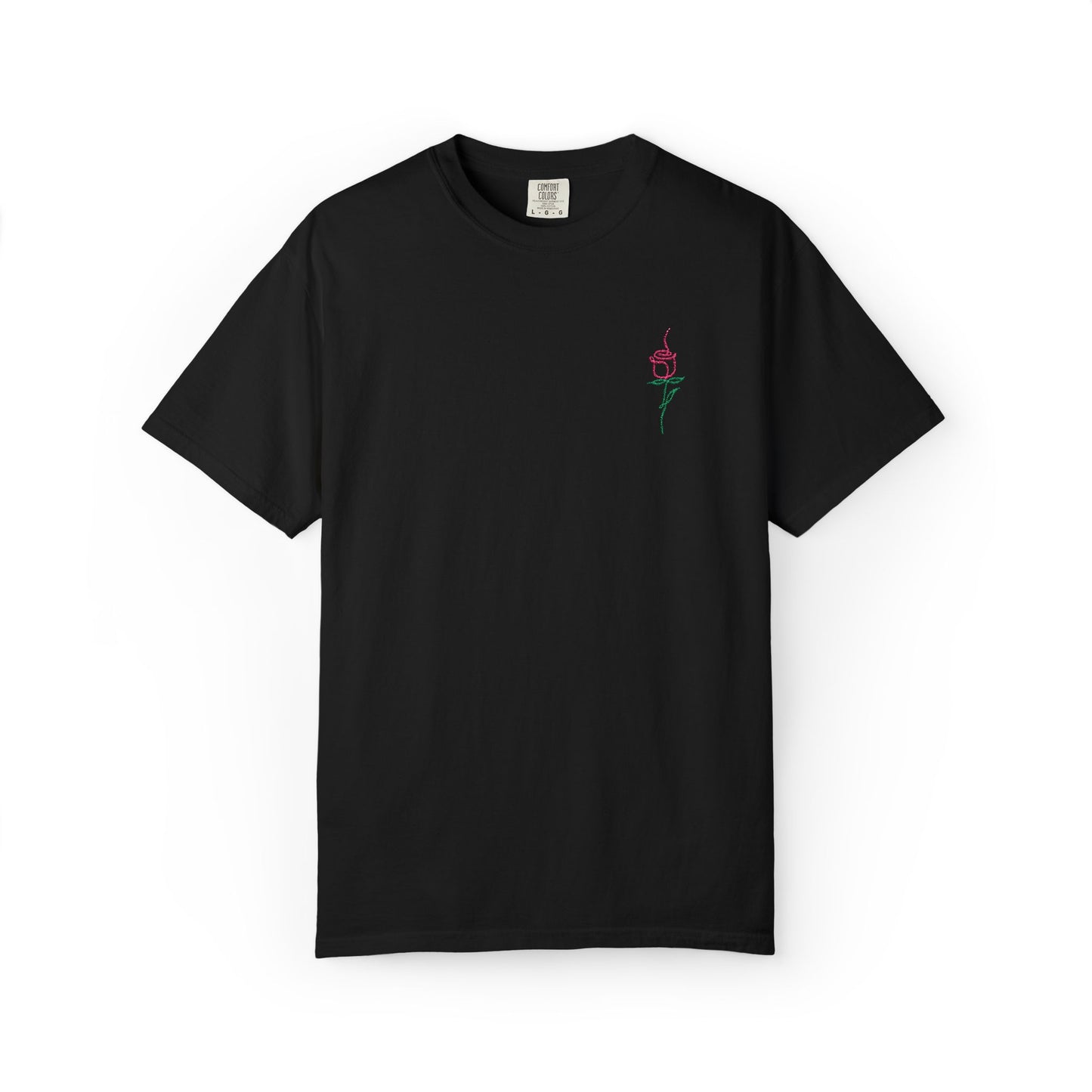 Embroidered Floral Unisex T-Shirt | Perfect Gift for Nature Lovers, Casual Wear, Summer Style, Eco-Friendly Fashion, Everyday Comfort
