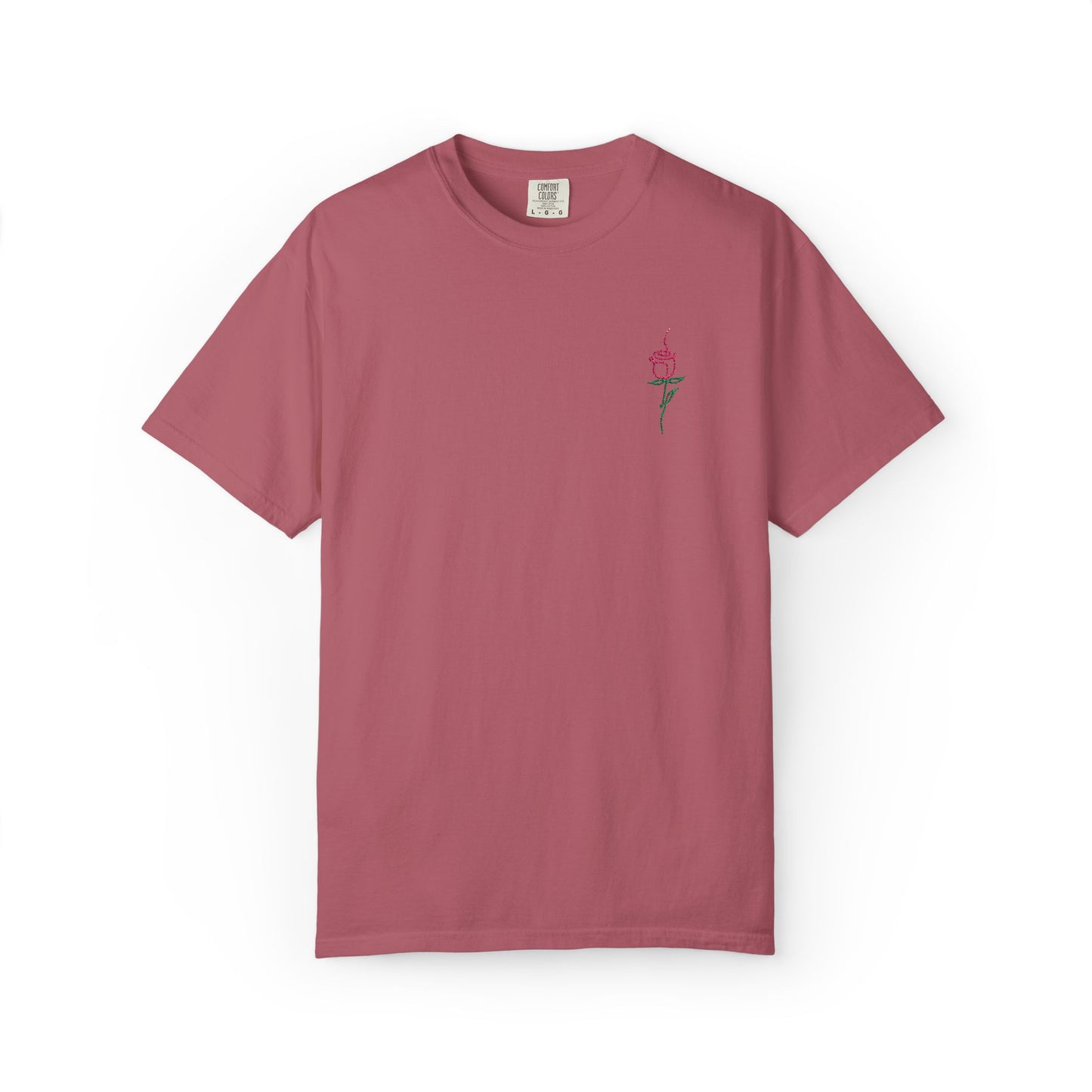 Embroidered Floral Unisex T-Shirt | Perfect Gift for Nature Lovers, Casual Wear, Summer Style, Eco-Friendly Fashion, Everyday Comfort