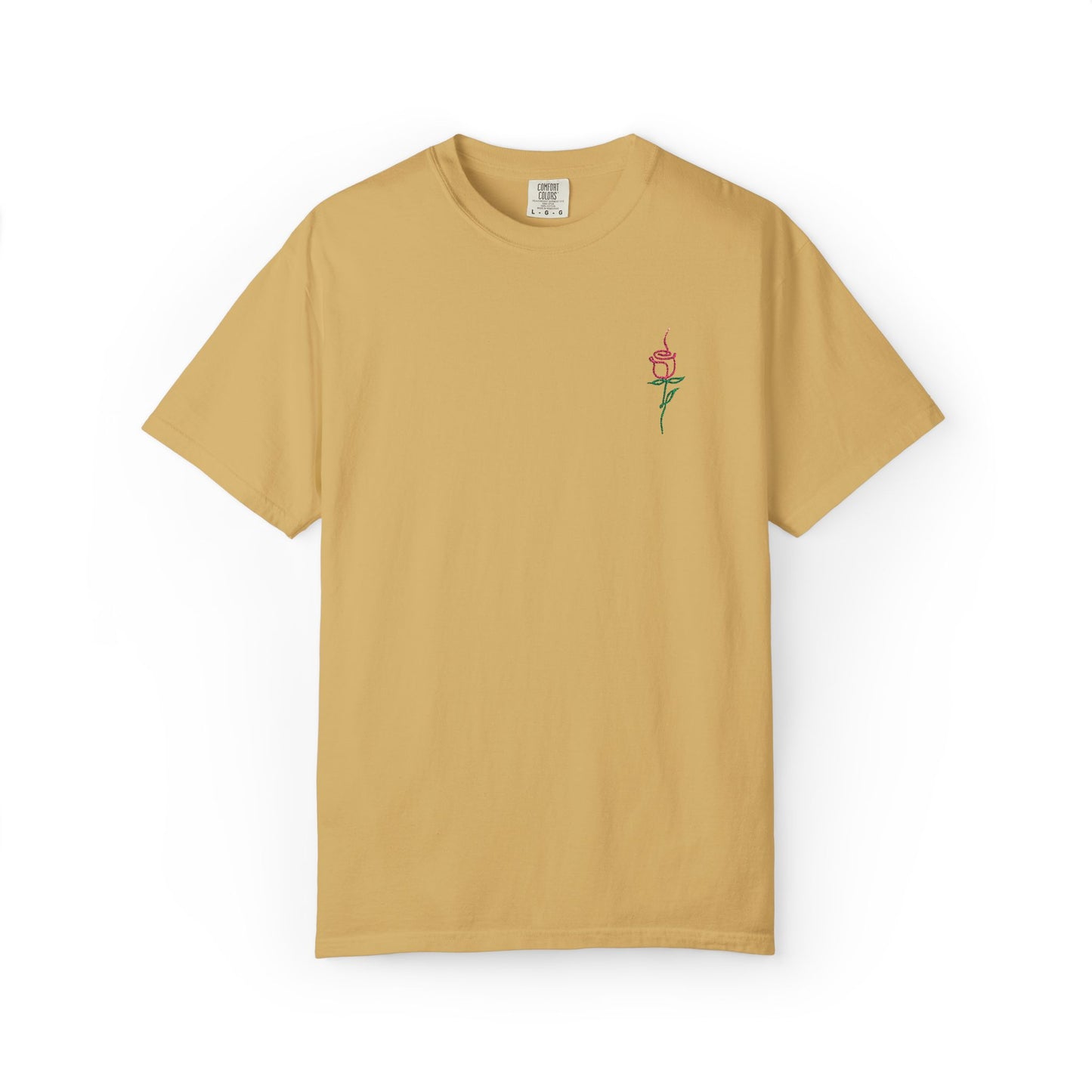 Embroidered Floral Unisex T-Shirt | Perfect Gift for Nature Lovers, Casual Wear, Summer Style, Eco-Friendly Fashion, Everyday Comfort