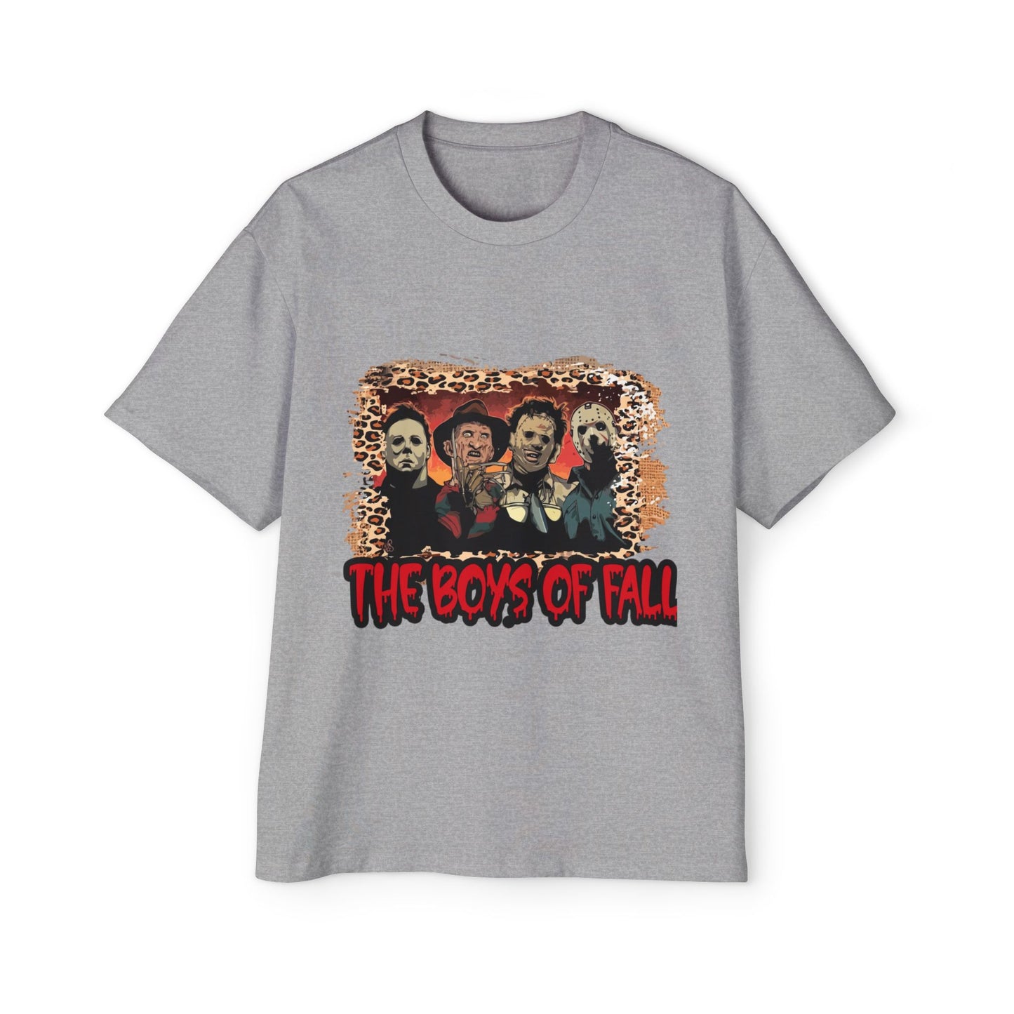 Men's Heavy Oversized Tee - The boys of Fall, Autumn Football Shirt, Football Season Tee, Game Day Apparel, Fall Sports Top