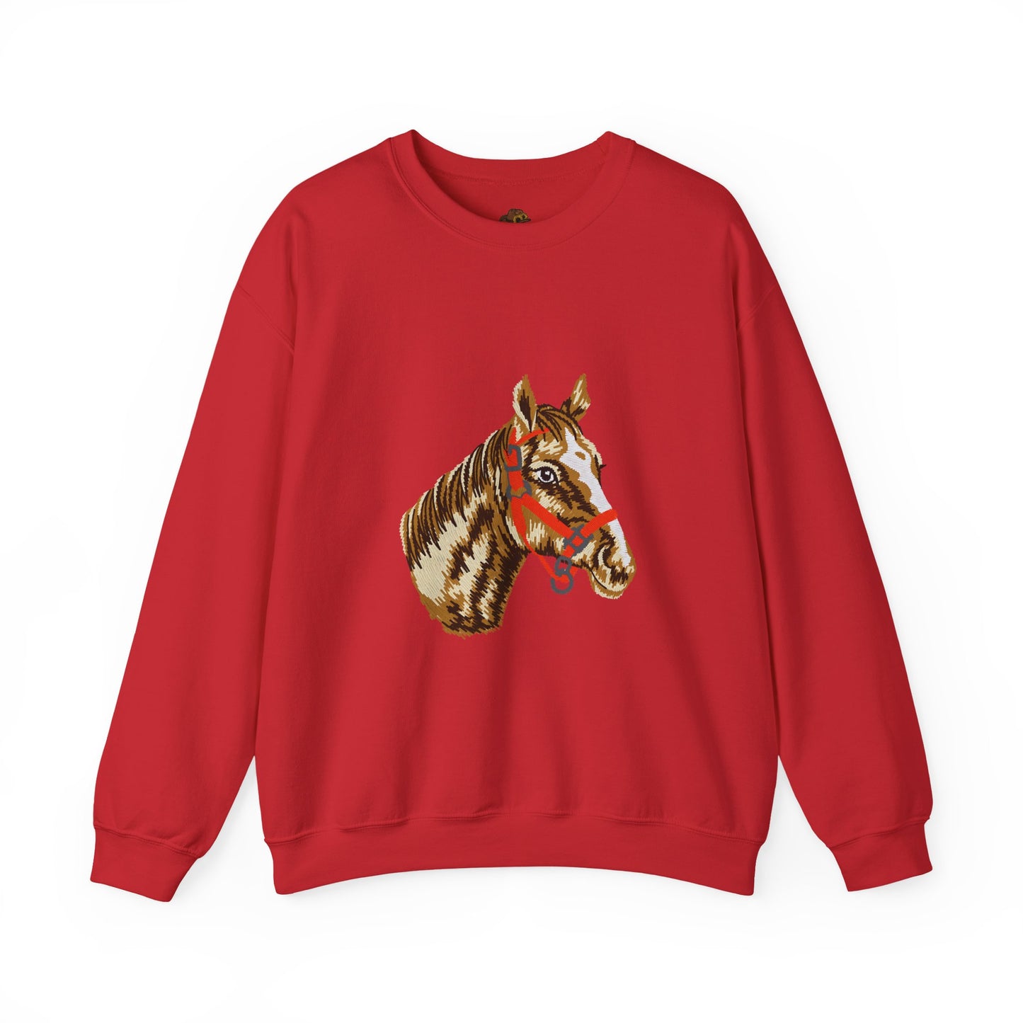Horse Painting Heavy Blend Sweatshirt, Equestrian Art Apparel, Horse Lover Gift, Hand Painted Horse Design, Equine Sweatshirt