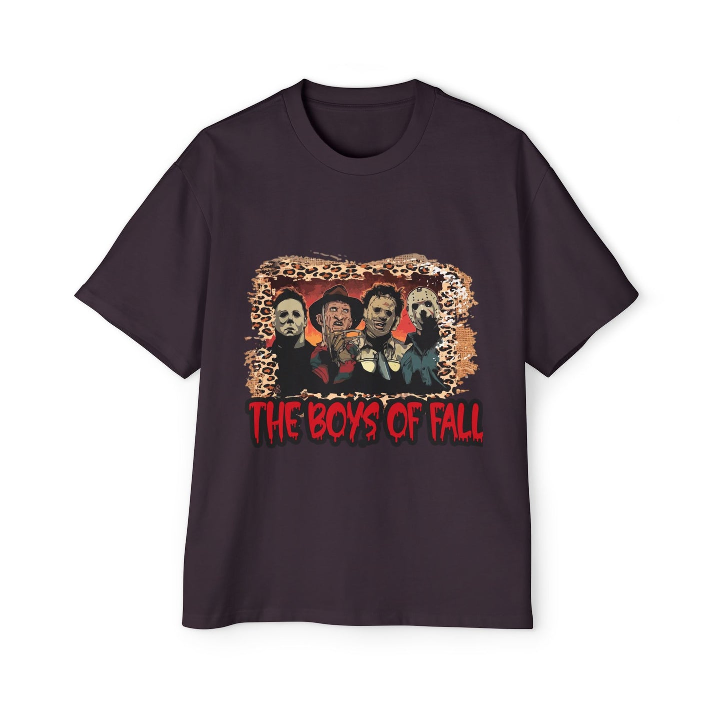 Men's Heavy Oversized Tee - The boys of Fall, Autumn Football Shirt, Football Season Tee, Game Day Apparel, Fall Sports Top