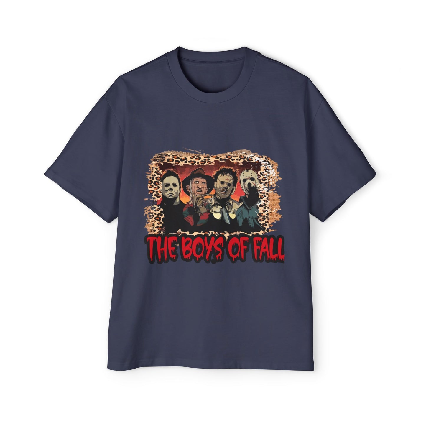Men's Heavy Oversized Tee - The boys of Fall, Autumn Football Shirt, Football Season Tee, Game Day Apparel, Fall Sports Top
