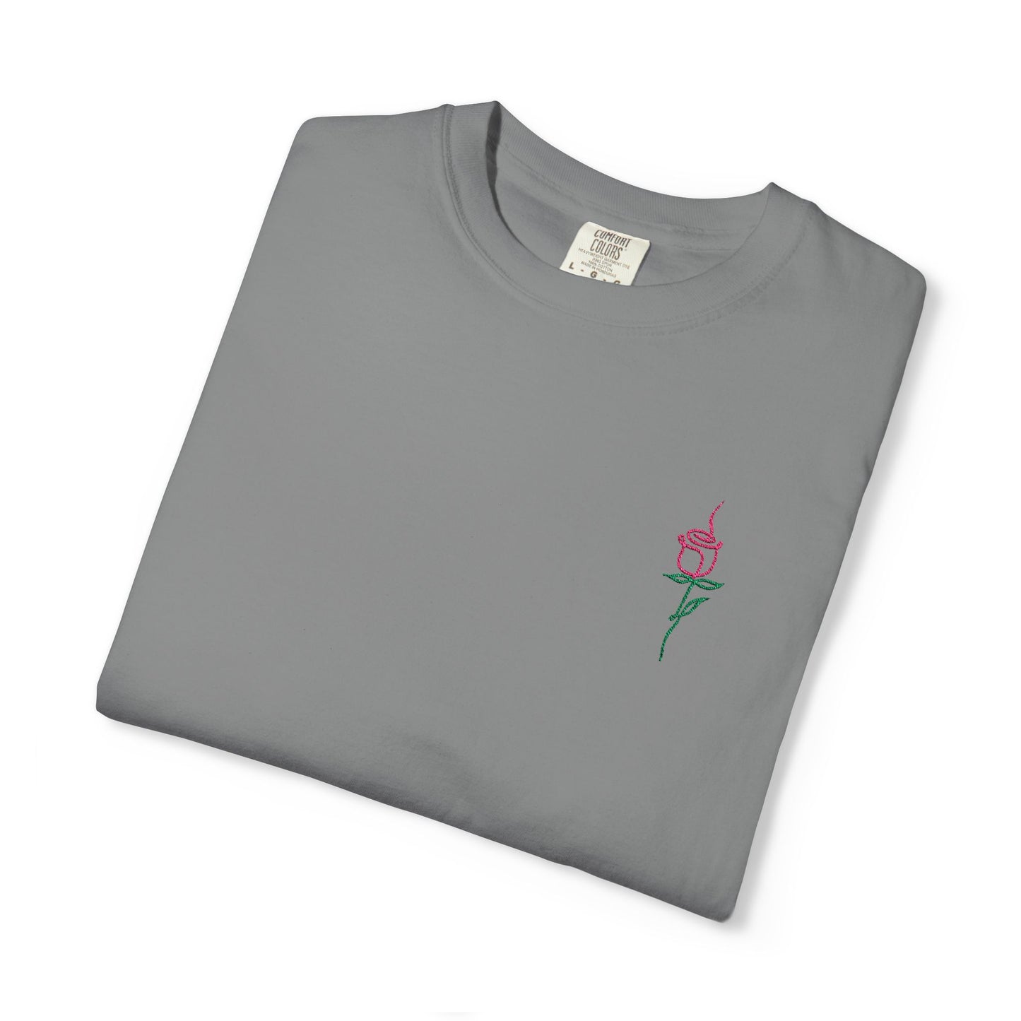 Embroidered Floral Unisex T-Shirt | Perfect Gift for Nature Lovers, Casual Wear, Summer Style, Eco-Friendly Fashion, Everyday Comfort