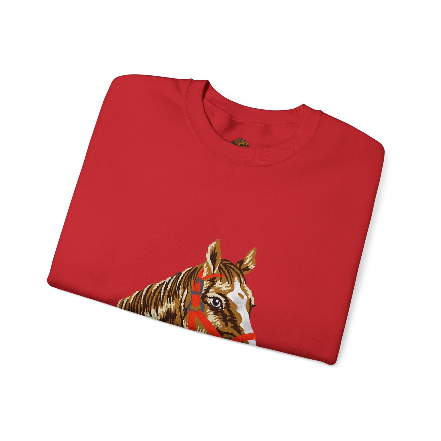 Horse Painting Heavy Blend Sweatshirt, Equestrian Art Apparel, Horse Lover Gift, Hand Painted Horse Design, Equine Sweatshirt