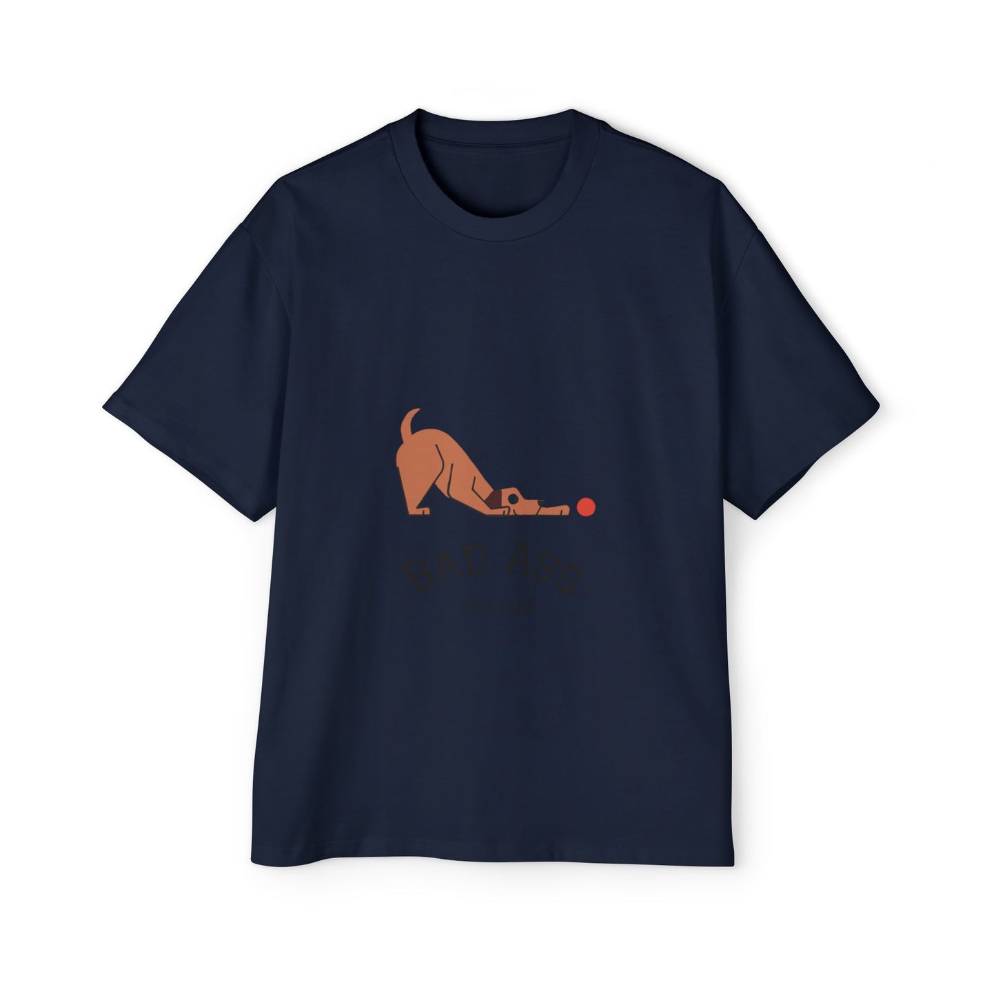 Bad Ass unisex Tee, Heavy Oversized T-Shirt for Tough Guys, Cool Streetwear Shirt, Edgy Graphic Tee, Bold Men's Fashion Top