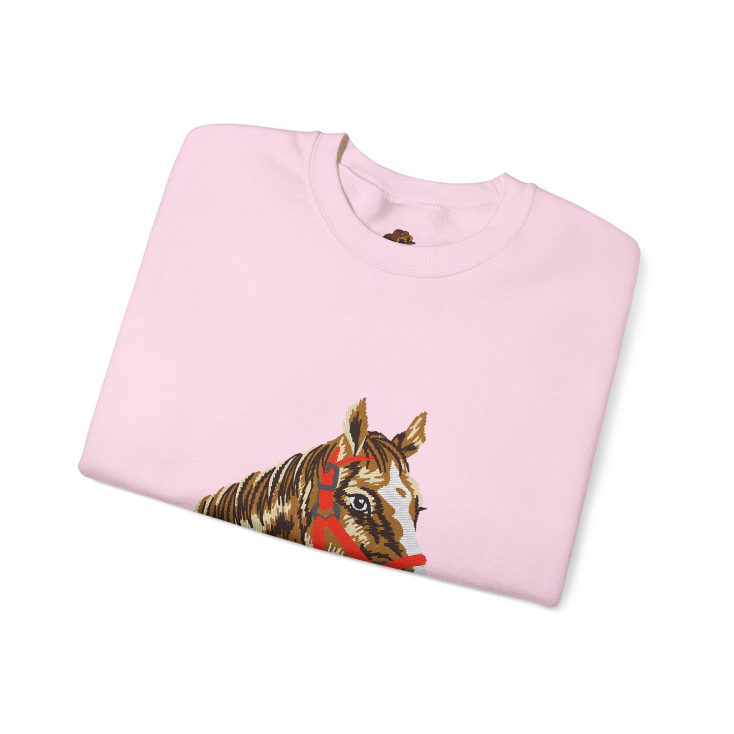 Horse Painting Heavy Blend Sweatshirt, Equestrian Art Apparel, Horse Lover Gift, Hand Painted Horse Design, Equine Sweatshirt