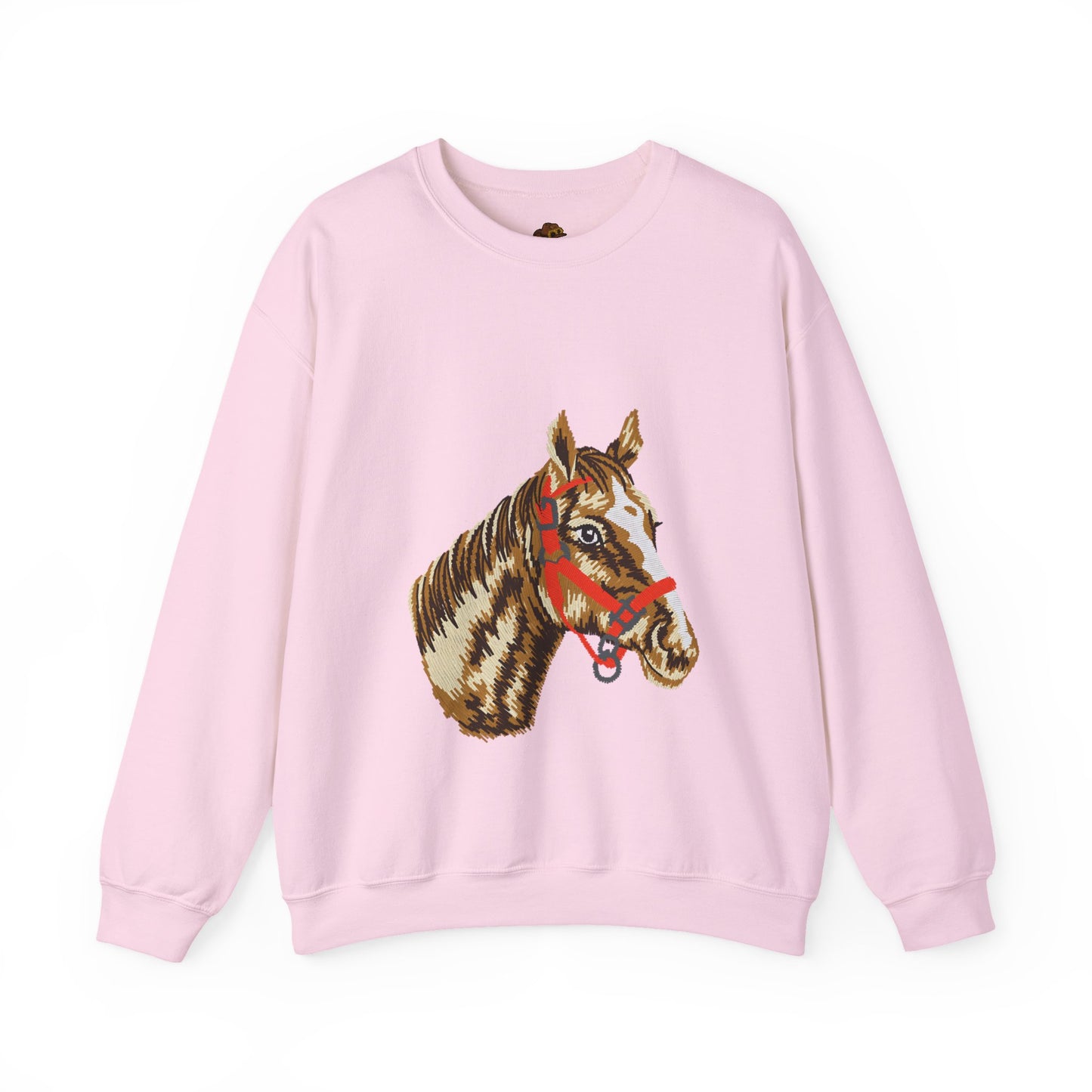 Horse Painting Heavy Blend Sweatshirt, Equestrian Art Apparel, Horse Lover Gift, Hand Painted Horse Design, Equine Sweatshirt