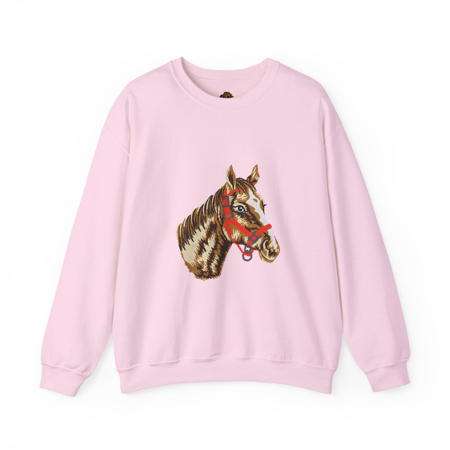 Horse Painting Heavy Blend Sweatshirt, Equestrian Art Apparel, Horse Lover Gift, Hand Painted Horse Design, Equine Sweatshirt