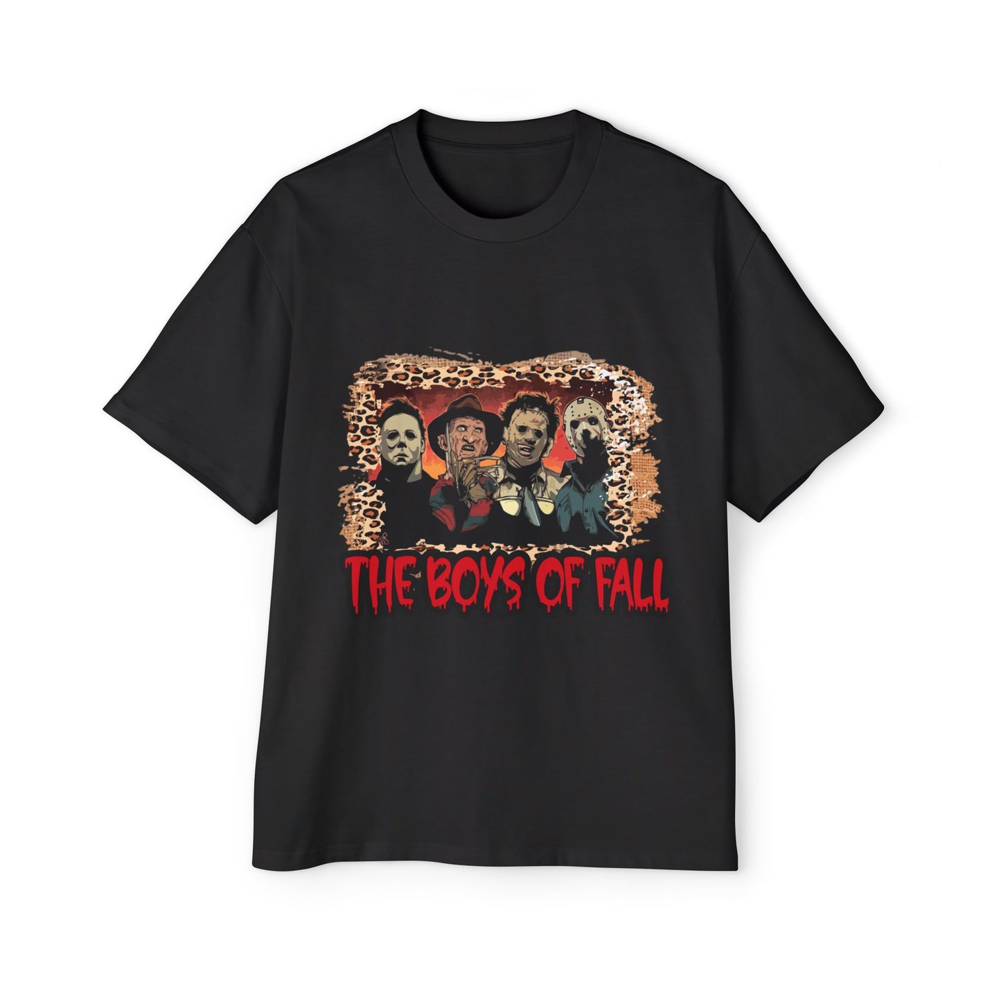 Men's Heavy Oversized Tee - The boys of Fall, Autumn Football Shirt, Football Season Tee, Game Day Apparel, Fall Sports Top