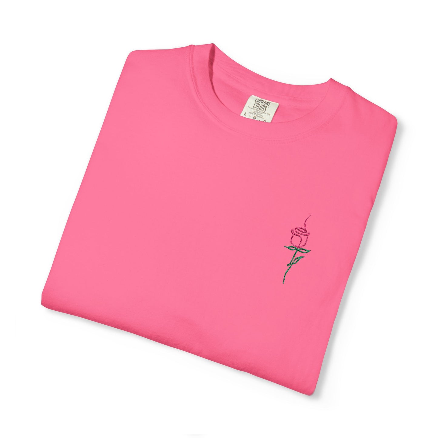 Embroidered Floral Unisex T-Shirt | Perfect Gift for Nature Lovers, Casual Wear, Summer Style, Eco-Friendly Fashion, Everyday Comfort