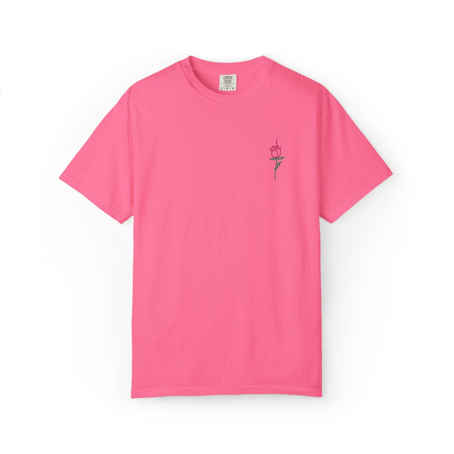Embroidered Floral Unisex T-Shirt | Perfect Gift for Nature Lovers, Casual Wear, Summer Style, Eco-Friendly Fashion, Everyday Comfort