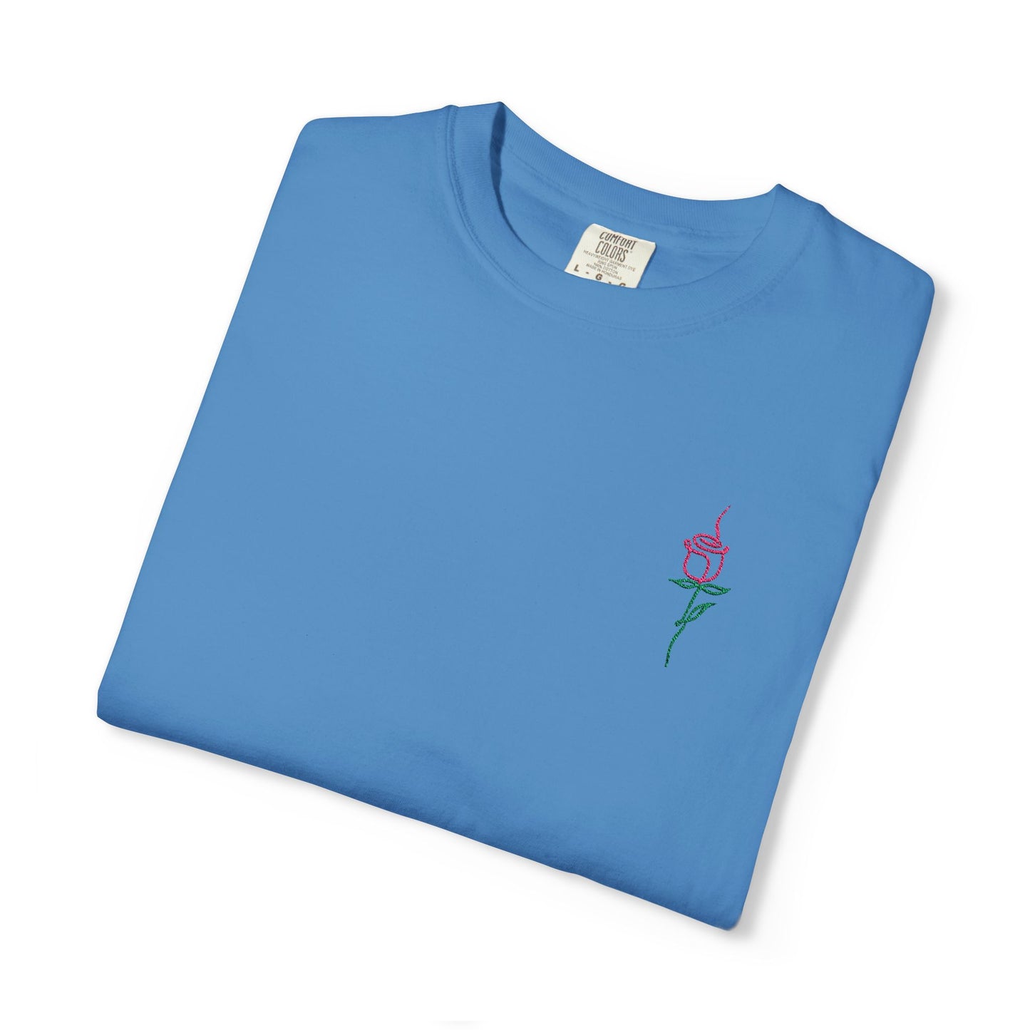 Embroidered Floral Unisex T-Shirt | Perfect Gift for Nature Lovers, Casual Wear, Summer Style, Eco-Friendly Fashion, Everyday Comfort