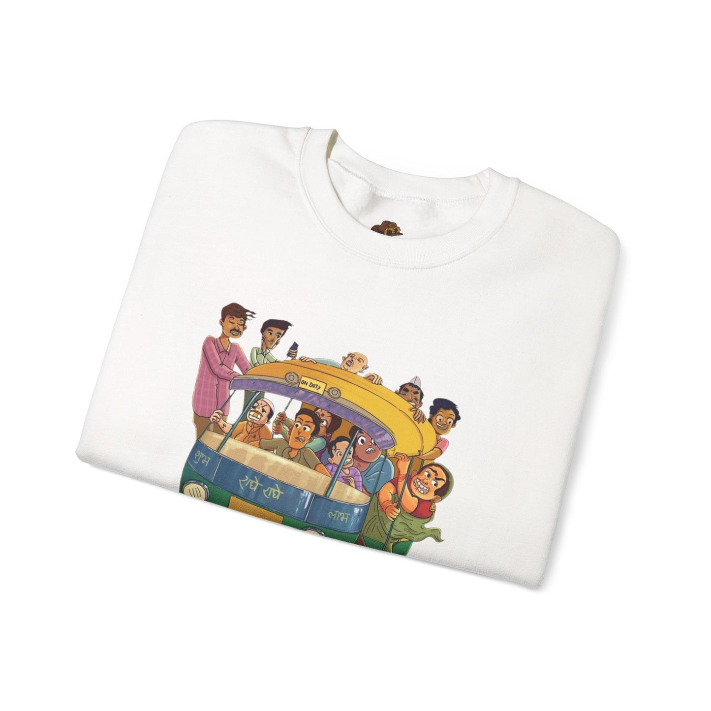 Cultural Adventure Sweatshirt - Lahore to Amritsar Design, (Customizable Text on the Arm) Unisex Crew, Comfy Casual Wear