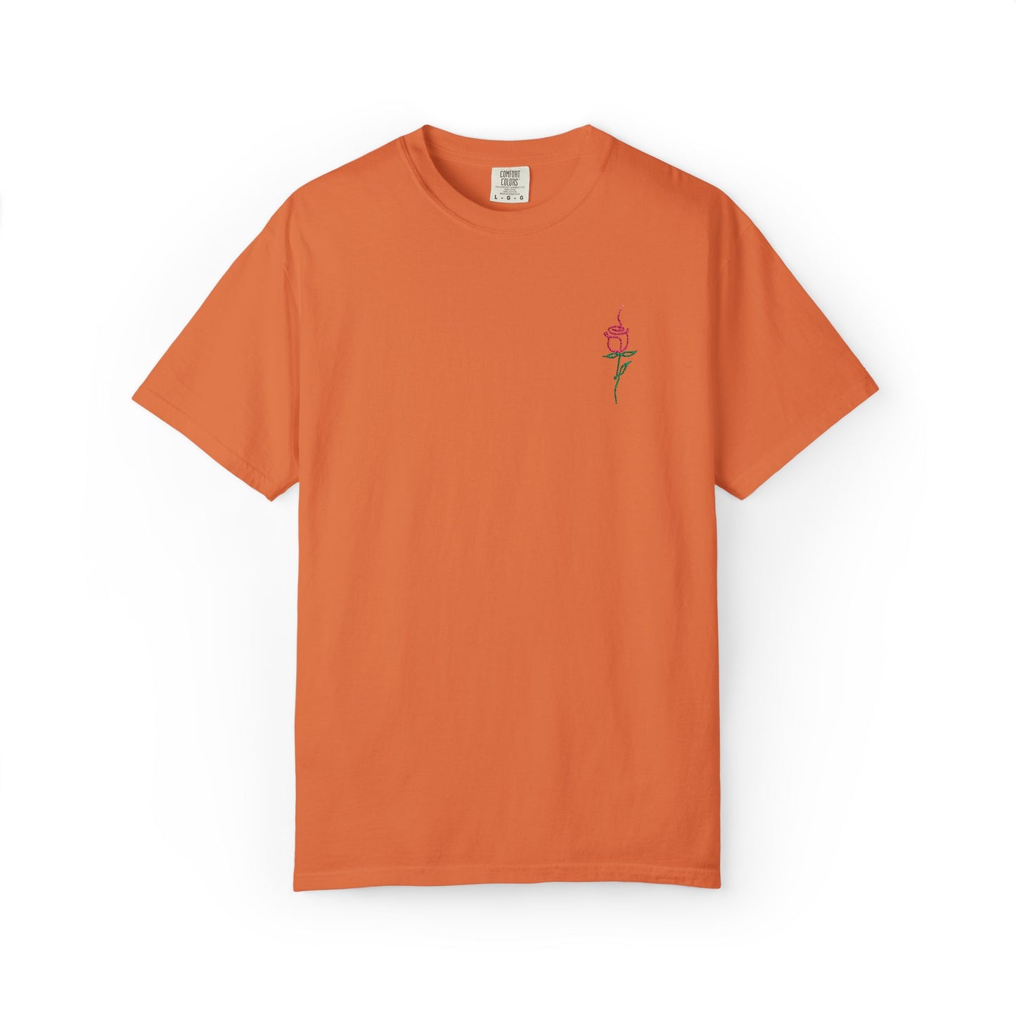 Embroidered Floral Unisex T-Shirt | Perfect Gift for Nature Lovers, Casual Wear, Summer Style, Eco-Friendly Fashion, Everyday Comfort