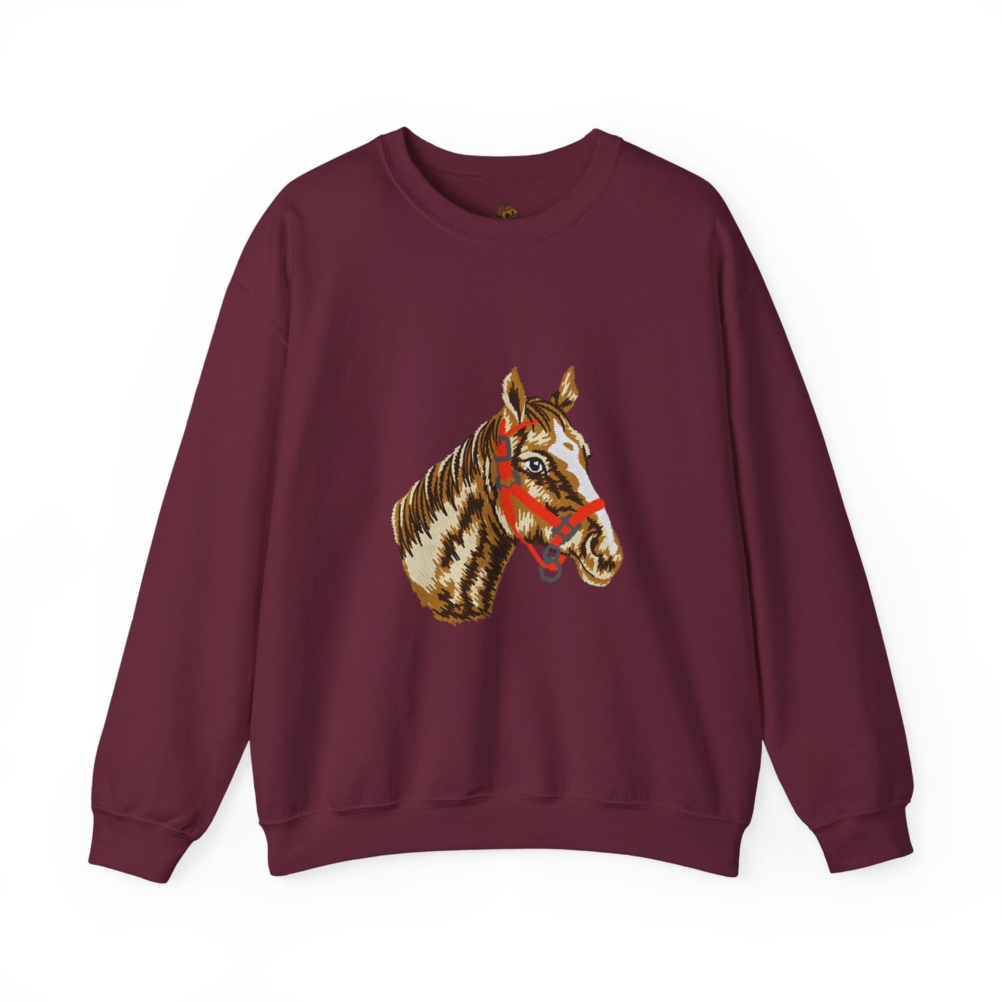 Horse Painting Heavy Blend Sweatshirt, Equestrian Art Apparel, Horse Lover Gift, Hand Painted Horse Design, Equine Sweatshirt