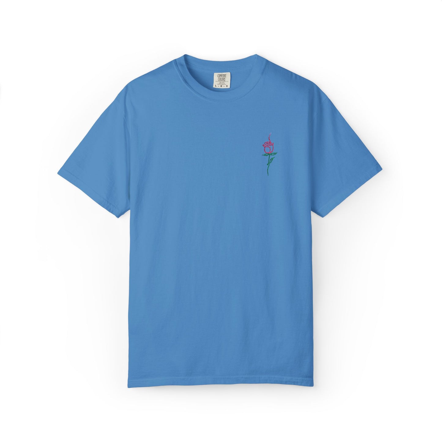 Embroidered Floral Unisex T-Shirt | Perfect Gift for Nature Lovers, Casual Wear, Summer Style, Eco-Friendly Fashion, Everyday Comfort