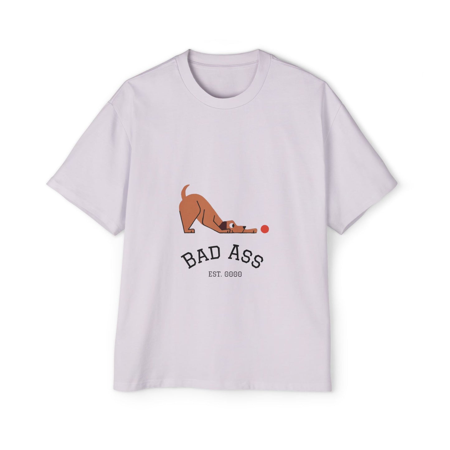 Bad Ass unisex Tee, Heavy Oversized T-Shirt for Tough Guys, Cool Streetwear Shirt, Edgy Graphic Tee, Bold Men's Fashion Top