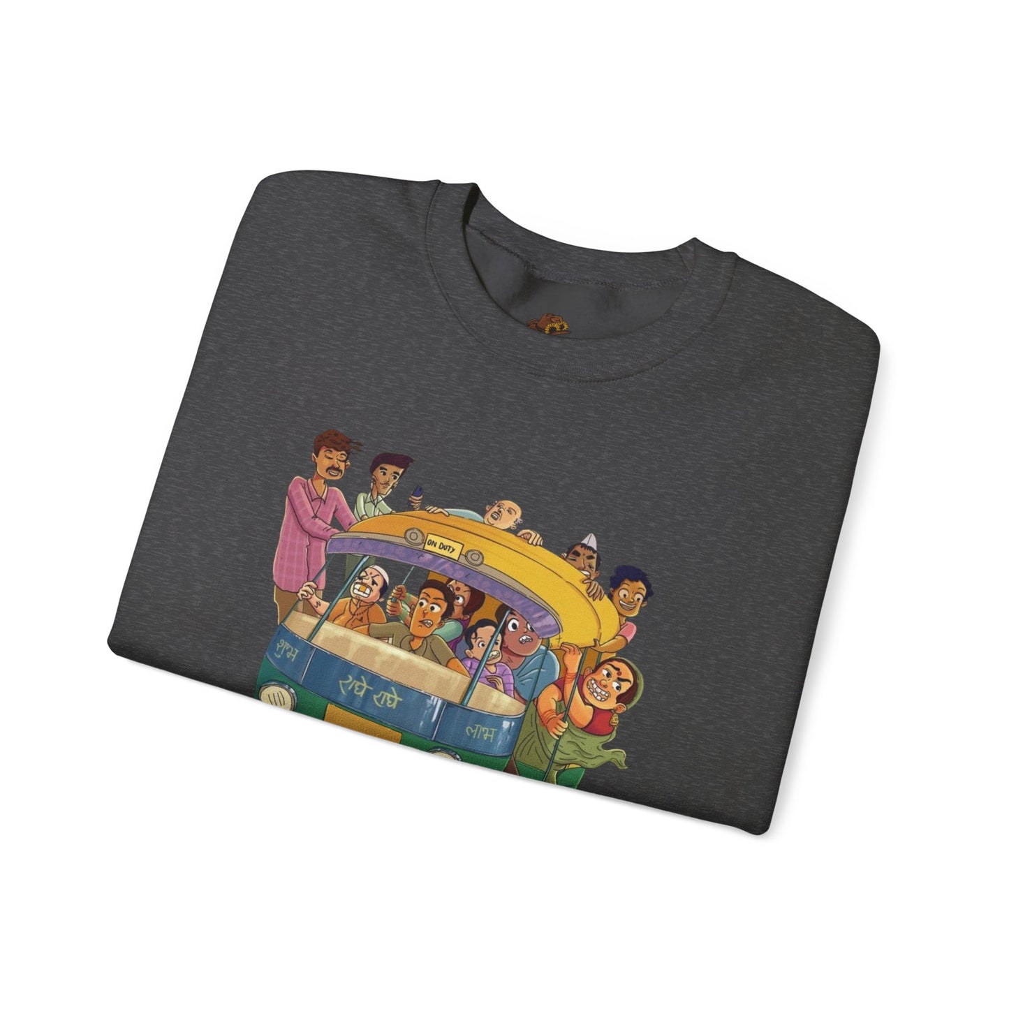 Cultural Adventure Sweatshirt - Lahore to Amritsar Design, (Customizable Text on the Arm) Unisex Crew, Comfy Casual Wear