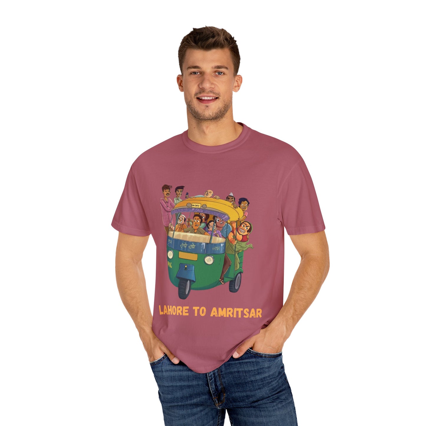 Vibrant Travel T-Shirt - Fun Lahore to Amritsar Design, Perfect for Adventurers, Travel Lovers, Gift Ideas, Casual Wear, Summer Style