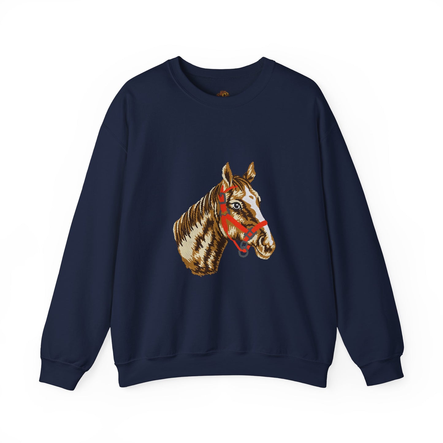 Horse Painting Heavy Blend Sweatshirt, Equestrian Art Apparel, Horse Lover Gift, Hand Painted Horse Design, Equine Sweatshirt