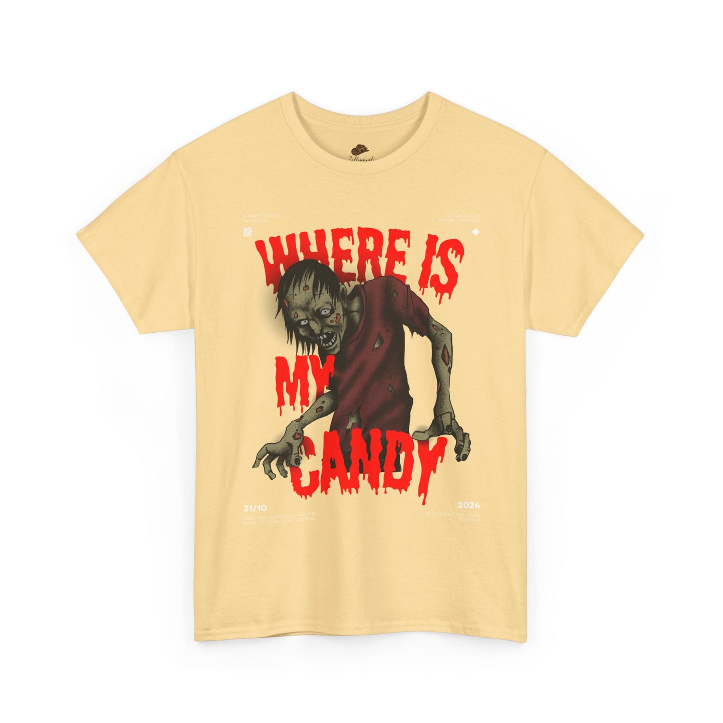 Halloween Zombie Oversized Tee, Spooky Shirt, Men's Graphic T-shirt, Casual Fall Fashion, Perfect for Halloween Parties