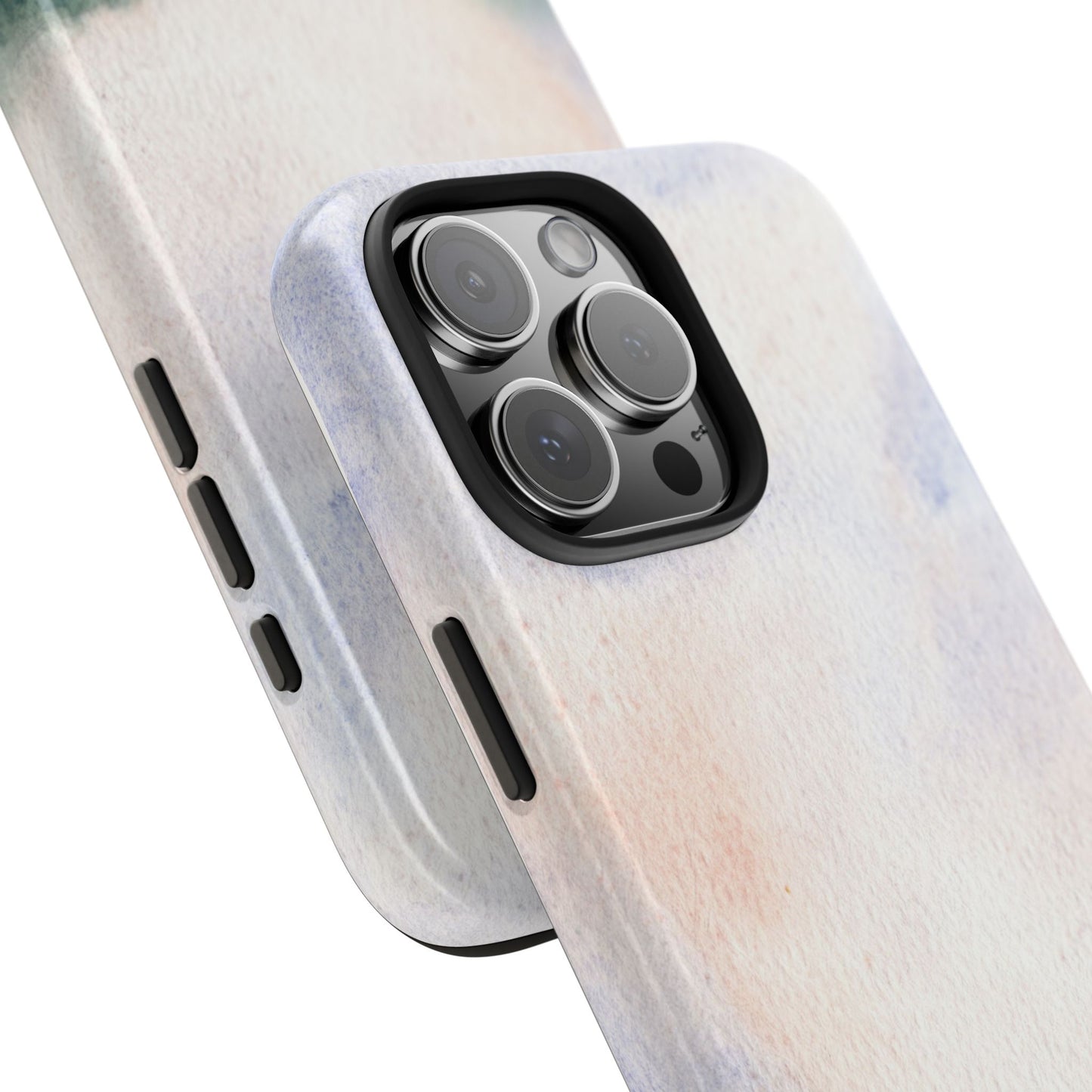 Watercolor Wildflower Meadow Phone Case with Red Poppies and Soft Landscape Artistic Floral Design Protective Cover for Nature Lover