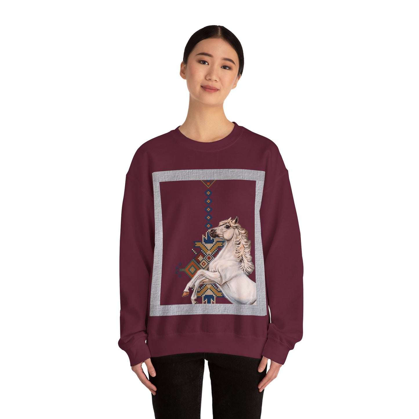 Crewneck Sweatshirt - Punjab Horse Tradition