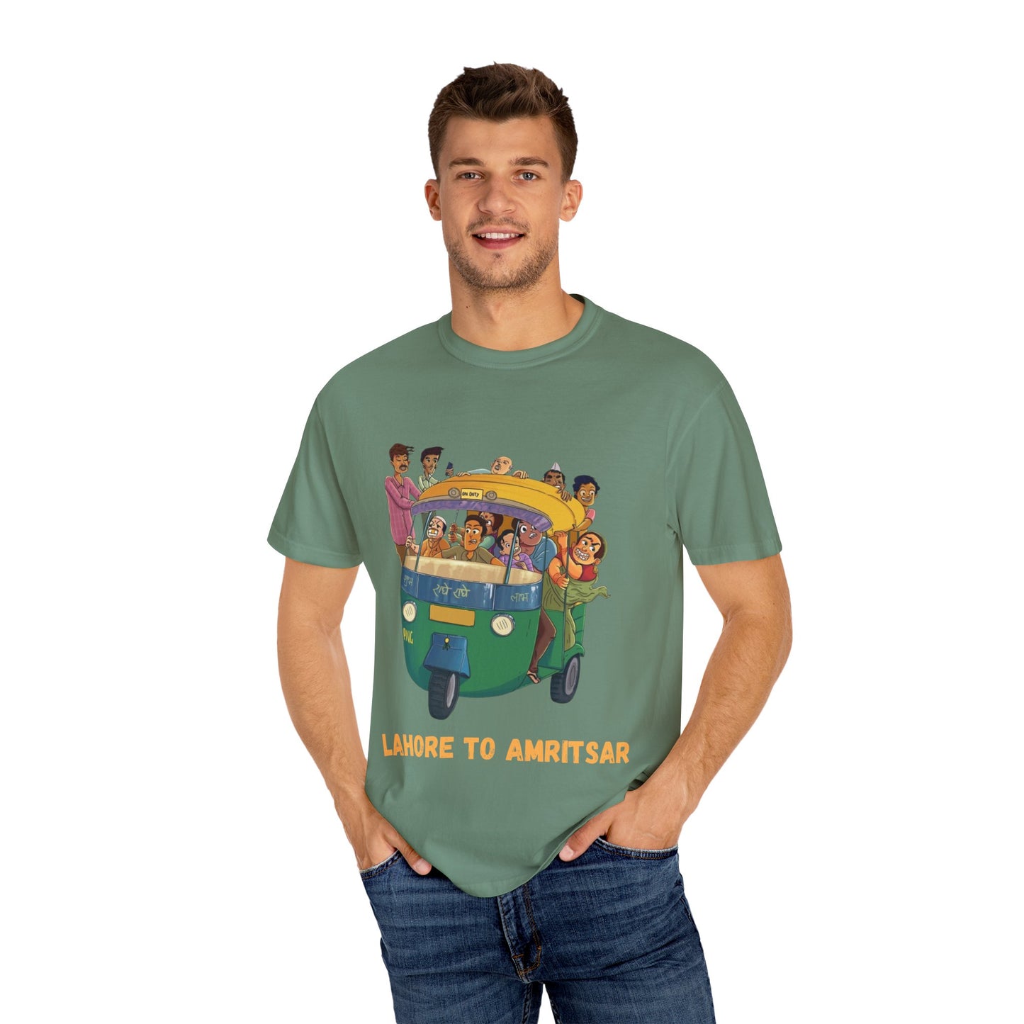 Vibrant Travel T-Shirt - Fun Lahore to Amritsar Design, Perfect for Adventurers, Travel Lovers, Gift Ideas, Casual Wear, Summer Style