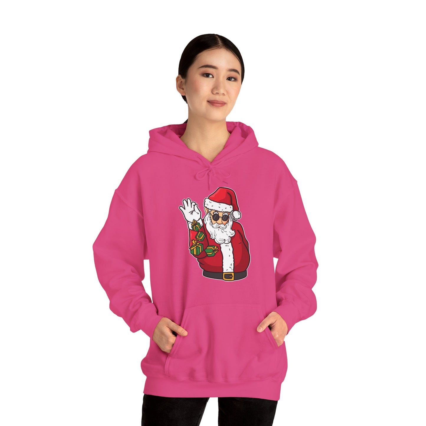 Hooded Sweatshirt Cool Salt Bae Santa with Gifts Unisex Heavy Blend™