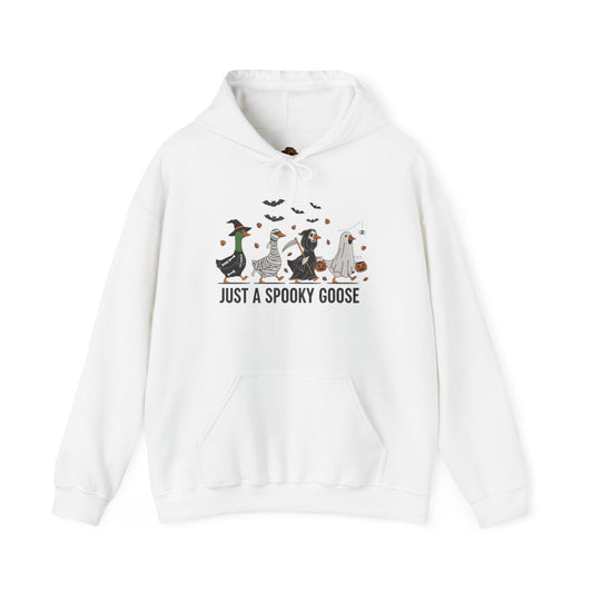 Hoodie, Ducks Walking Spooky Goose Design, Unisex Sweatshirt, Halloween Gift, Animal Lover, Nature Enthusiast, Fall Fashion, Cozy Outerwear,