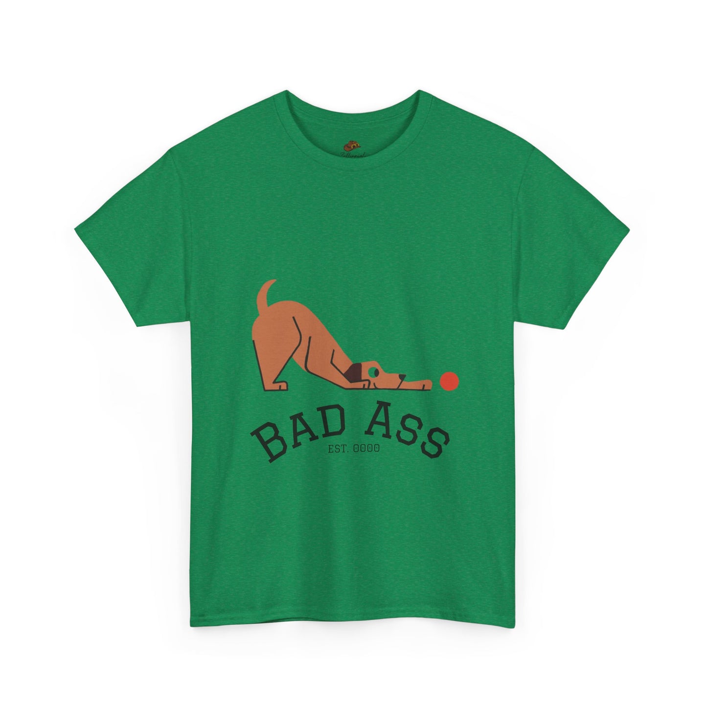 Bad Ass unisex Tee, Heavy Oversized T-Shirt for Tough Guys, Cool Streetwear Shirt, Edgy Graphic Tee, Bold Men's Fashion Top