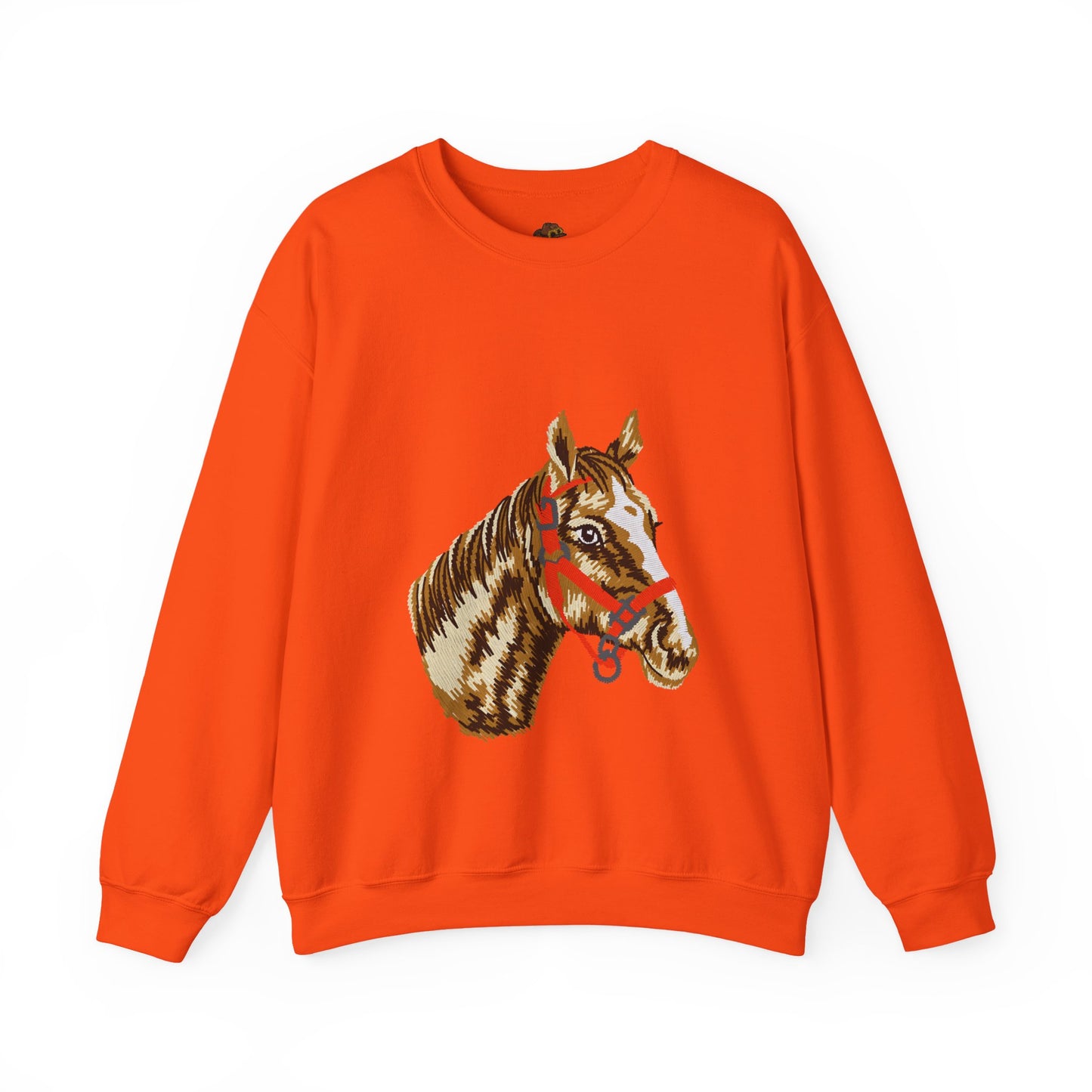 Horse Painting Heavy Blend Sweatshirt, Equestrian Art Apparel, Horse Lover Gift, Hand Painted Horse Design, Equine Sweatshirt