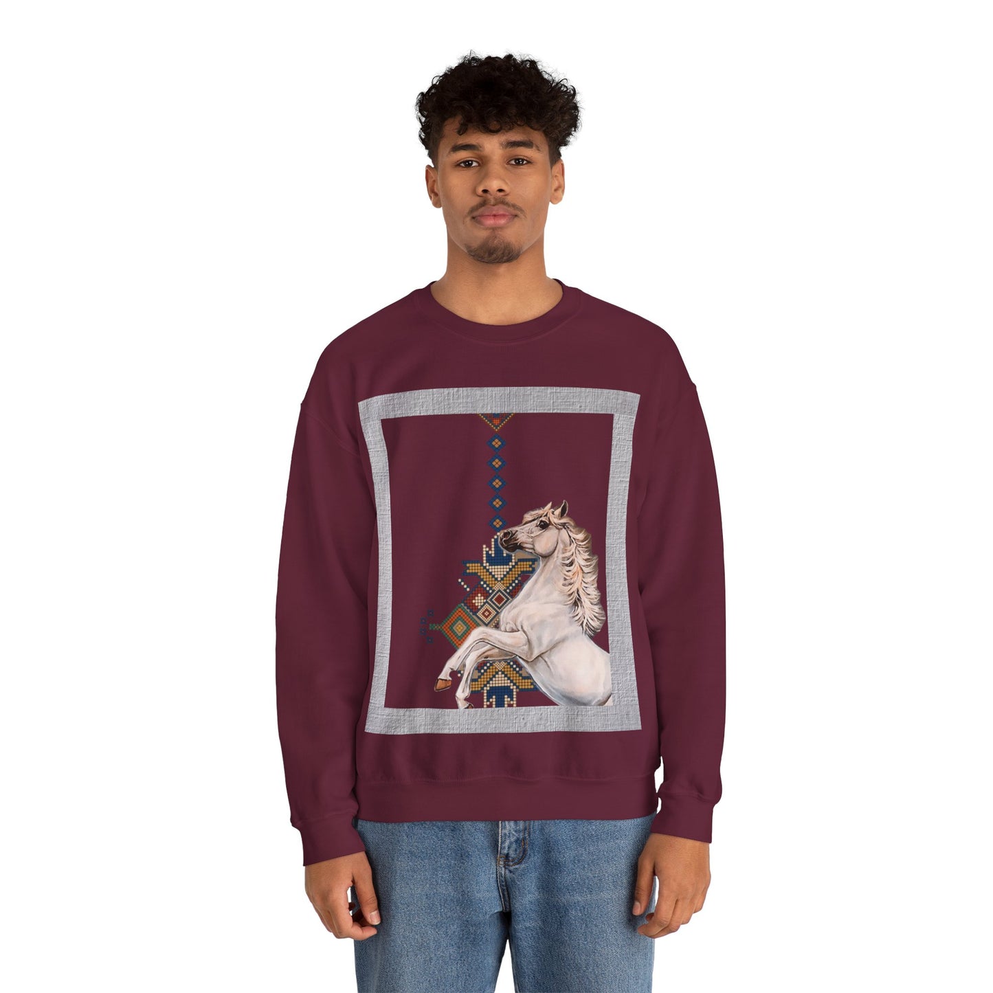 Crewneck Sweatshirt - Punjab Horse Tradition